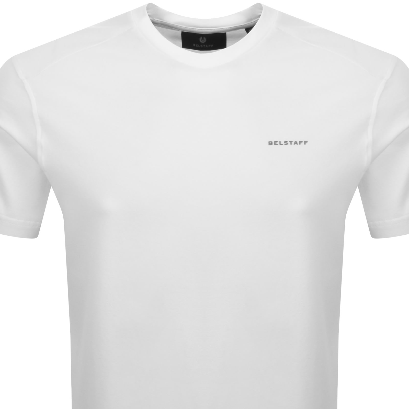Belstaff Crewneck Short Sleeves Alloy T-shirt In White