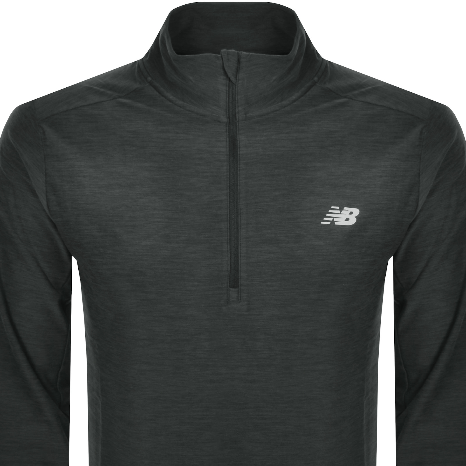 New Balance Quarter Zip Track Top Black In Black