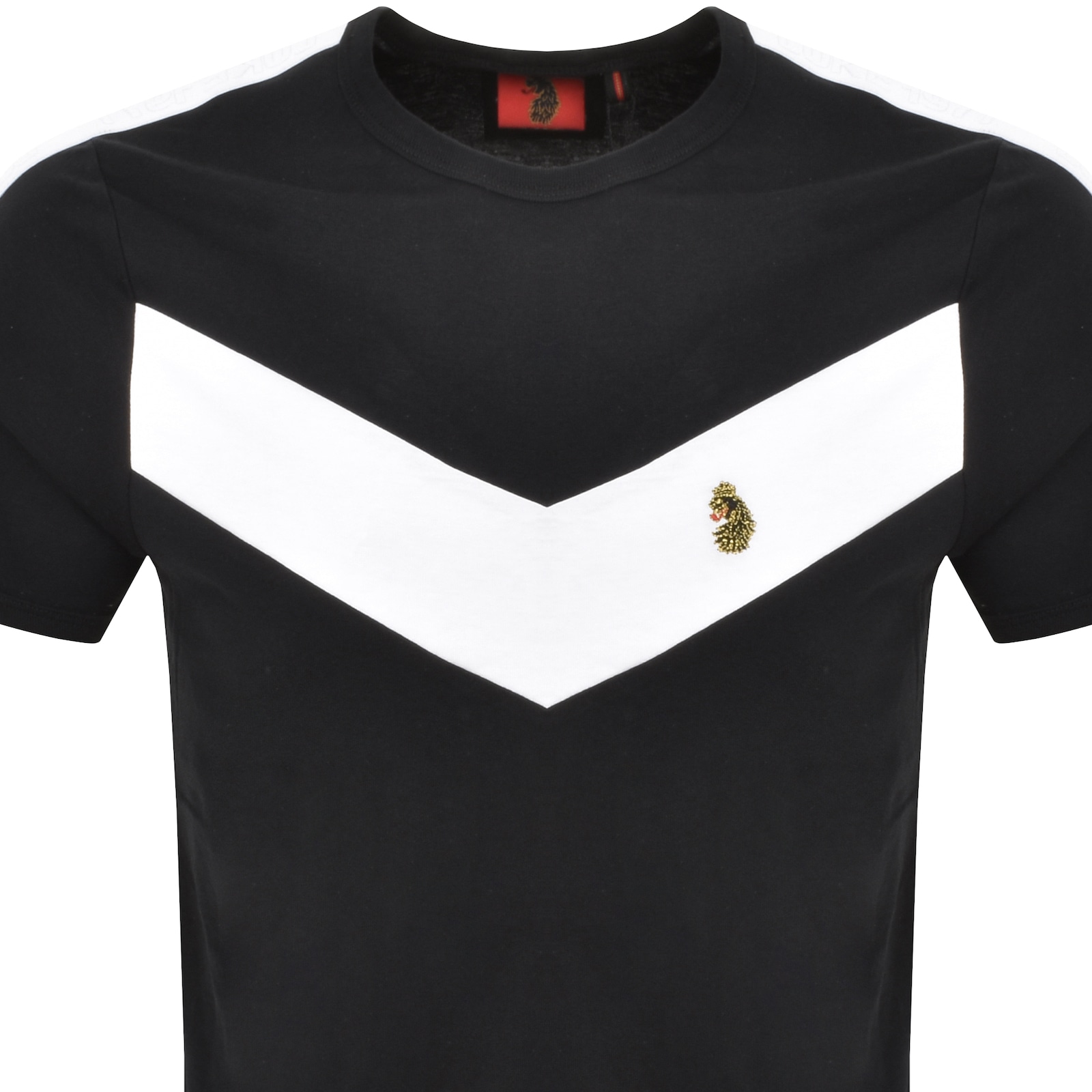 Luke 1977 Calvia Chevron T Shirt Black In Black