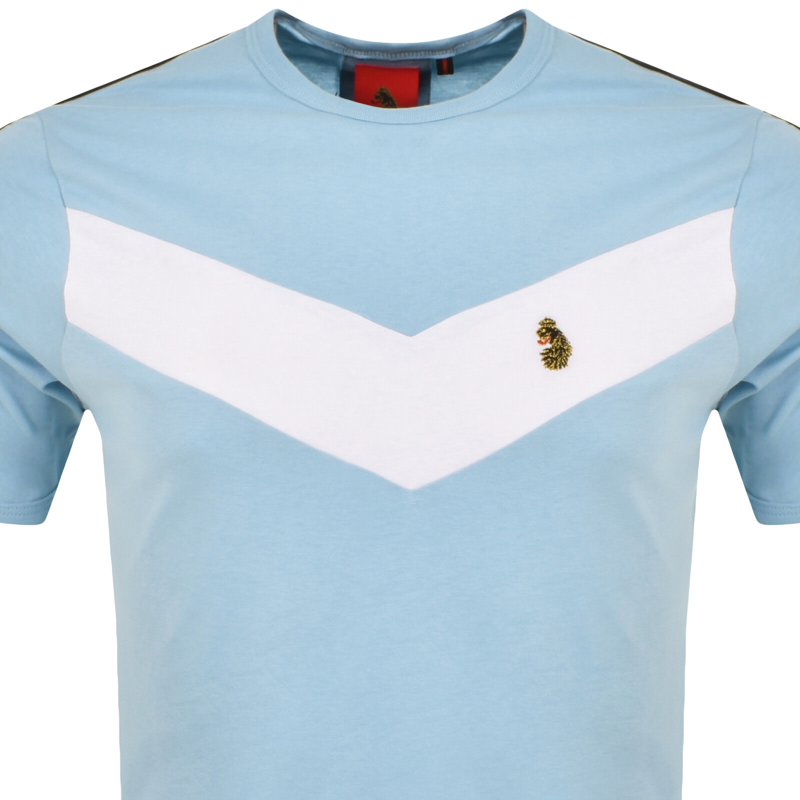 Luke 1977 Calvia Chevron T Shirt Blue In Blue