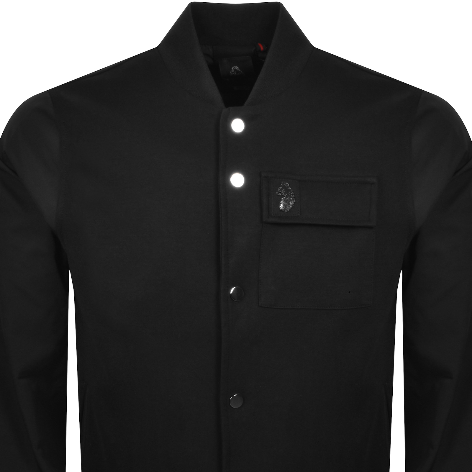 Luke 1977 Chief Felt Badge Bomber Jacket Black In Black