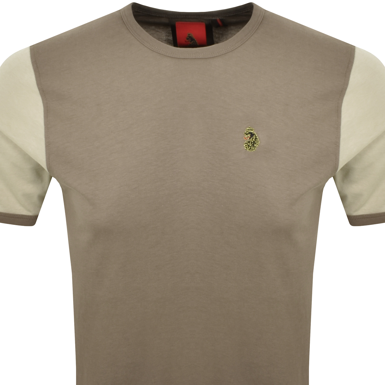 Luke 1977 Ringer Contrast T Shirt Hard Nut In Brown