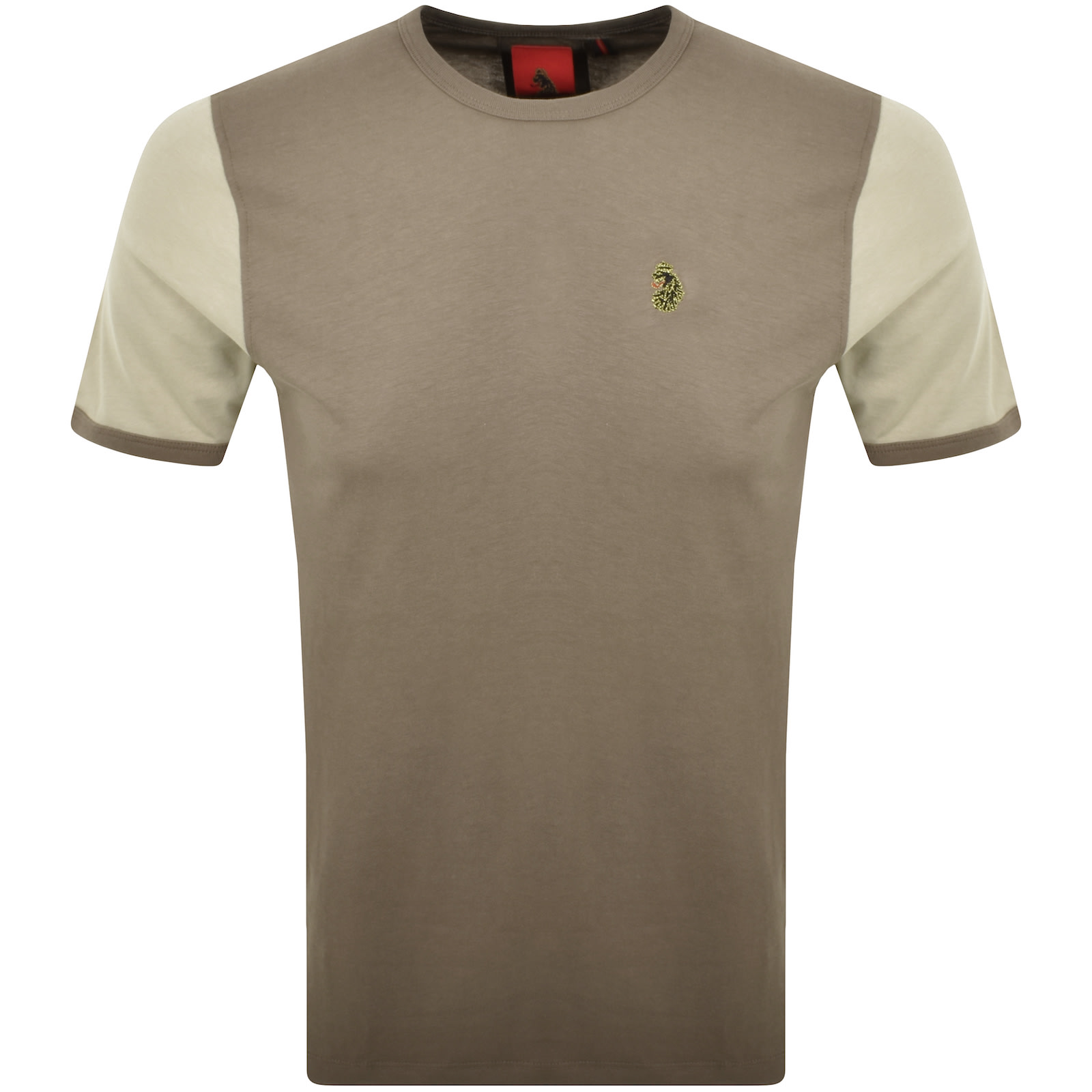 Luke 1977 Ringer Contrast T Shirt Hard Nut In Brown