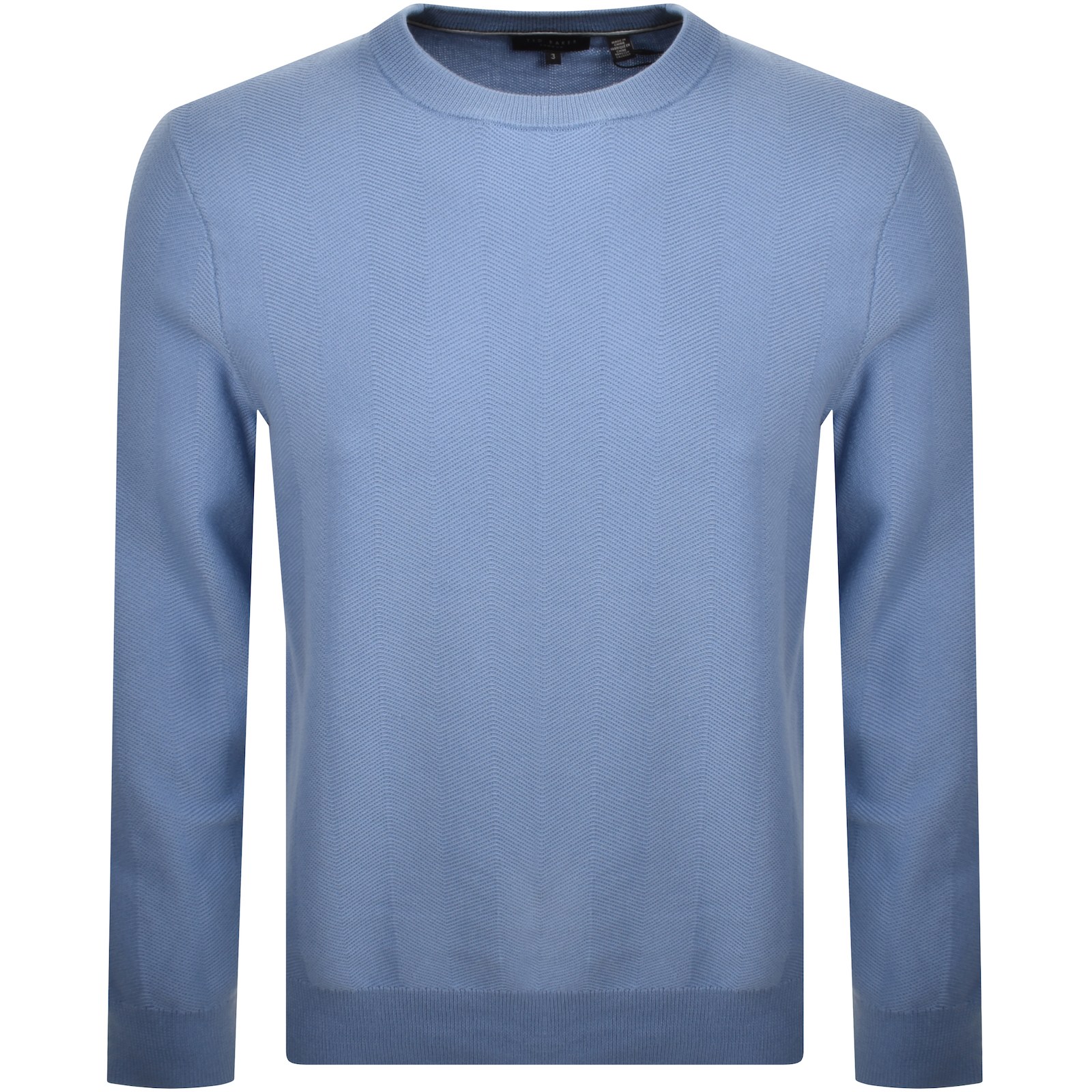 Ted Baker Jamals Herringbone Sweatshirt Blue In Blue