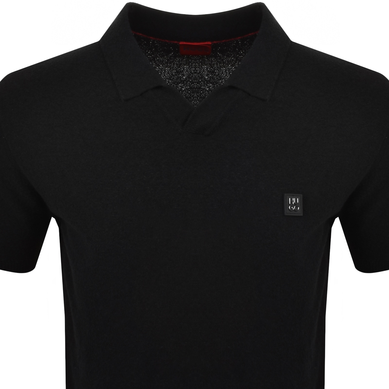Shop Hugo Boss Hugo Shiplom Knit Polo Black