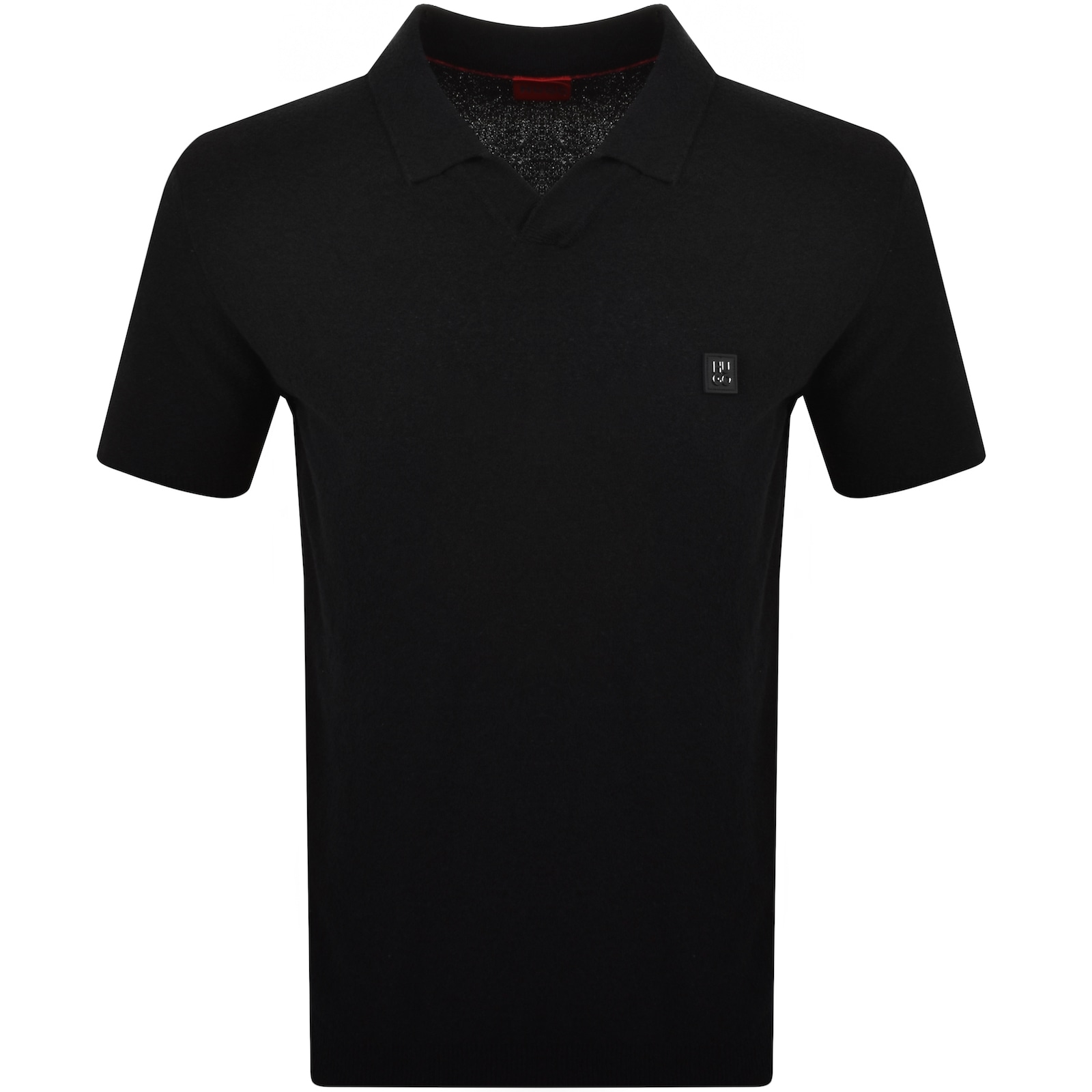 Shop Hugo Boss Hugo Shiplom Knit Polo Black