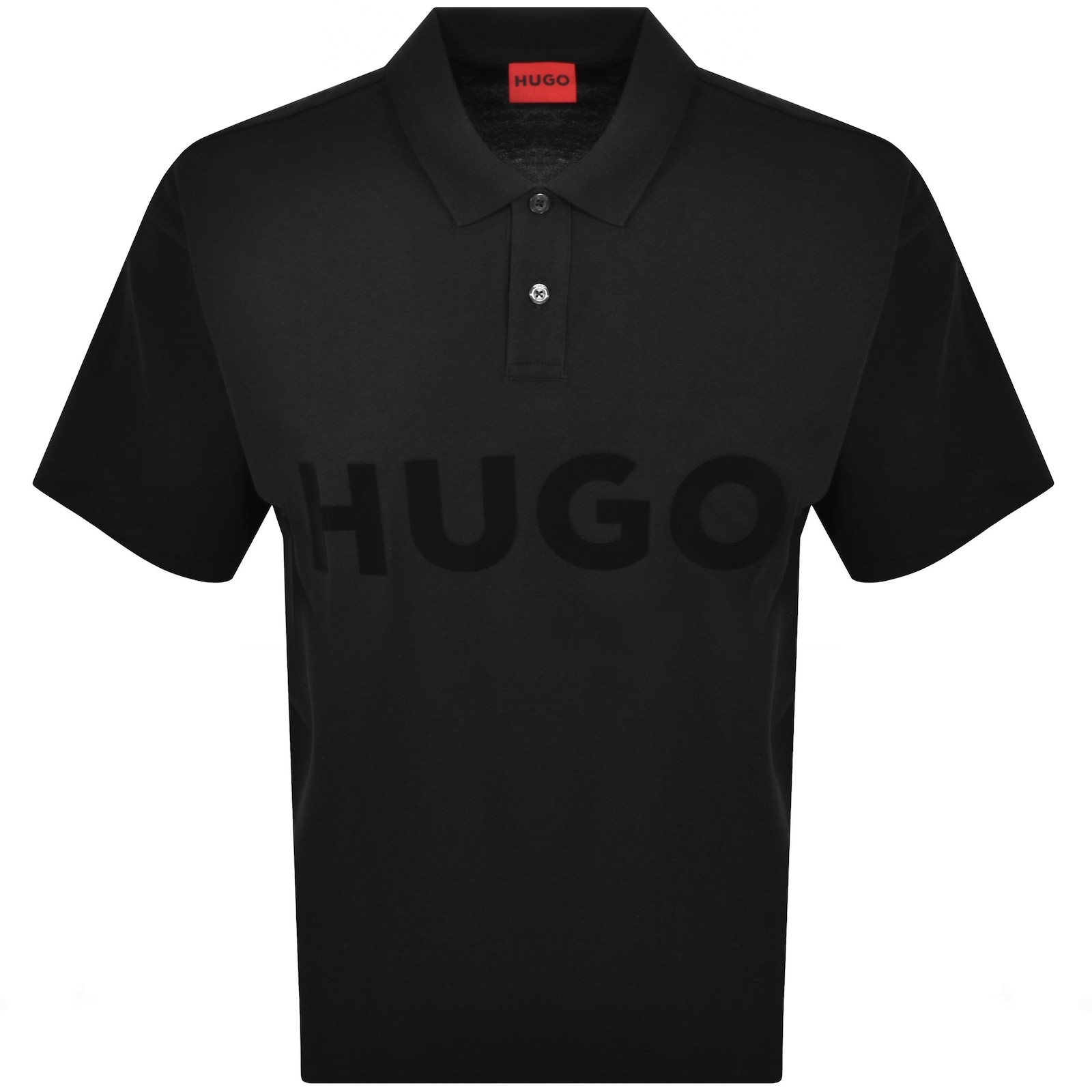 Hugo Boss Hugo Doniee Oversized Polo T Shirt Black In Black
