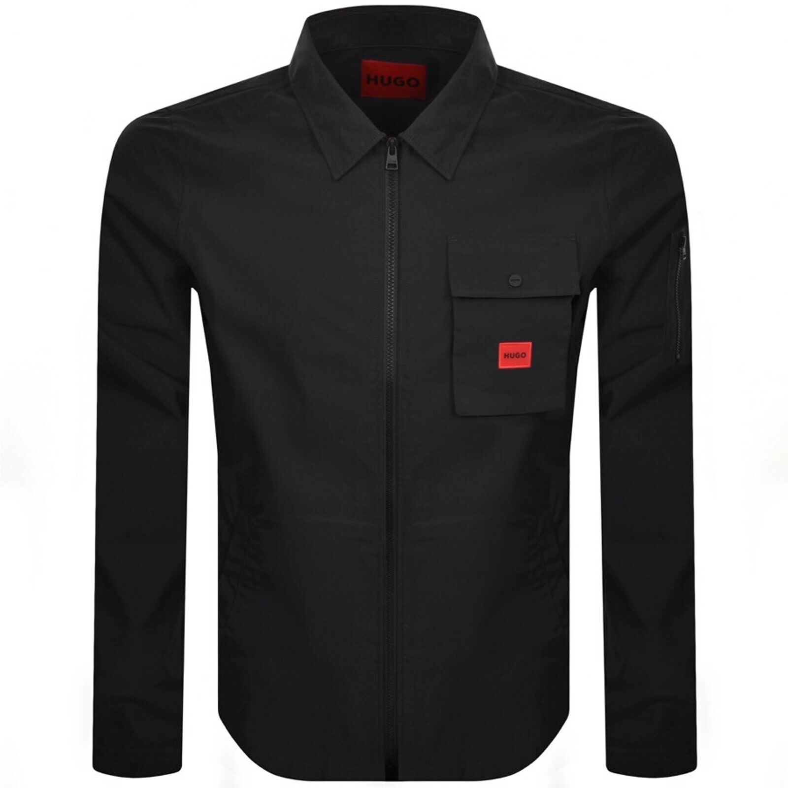 Hugo Boss Hugo Emmond Overshirt Jacket Black In Black