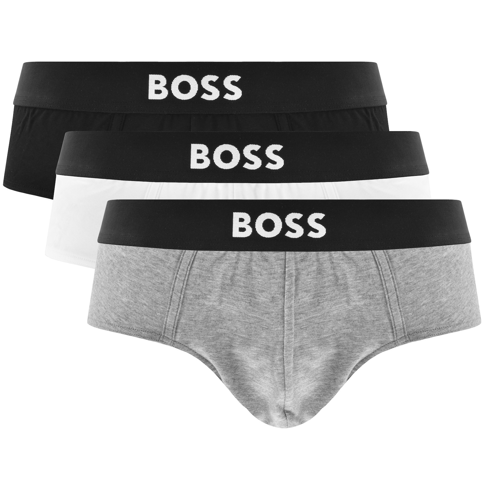 Hugo Boss Boss Underwear Triple Pack Briefs In Black