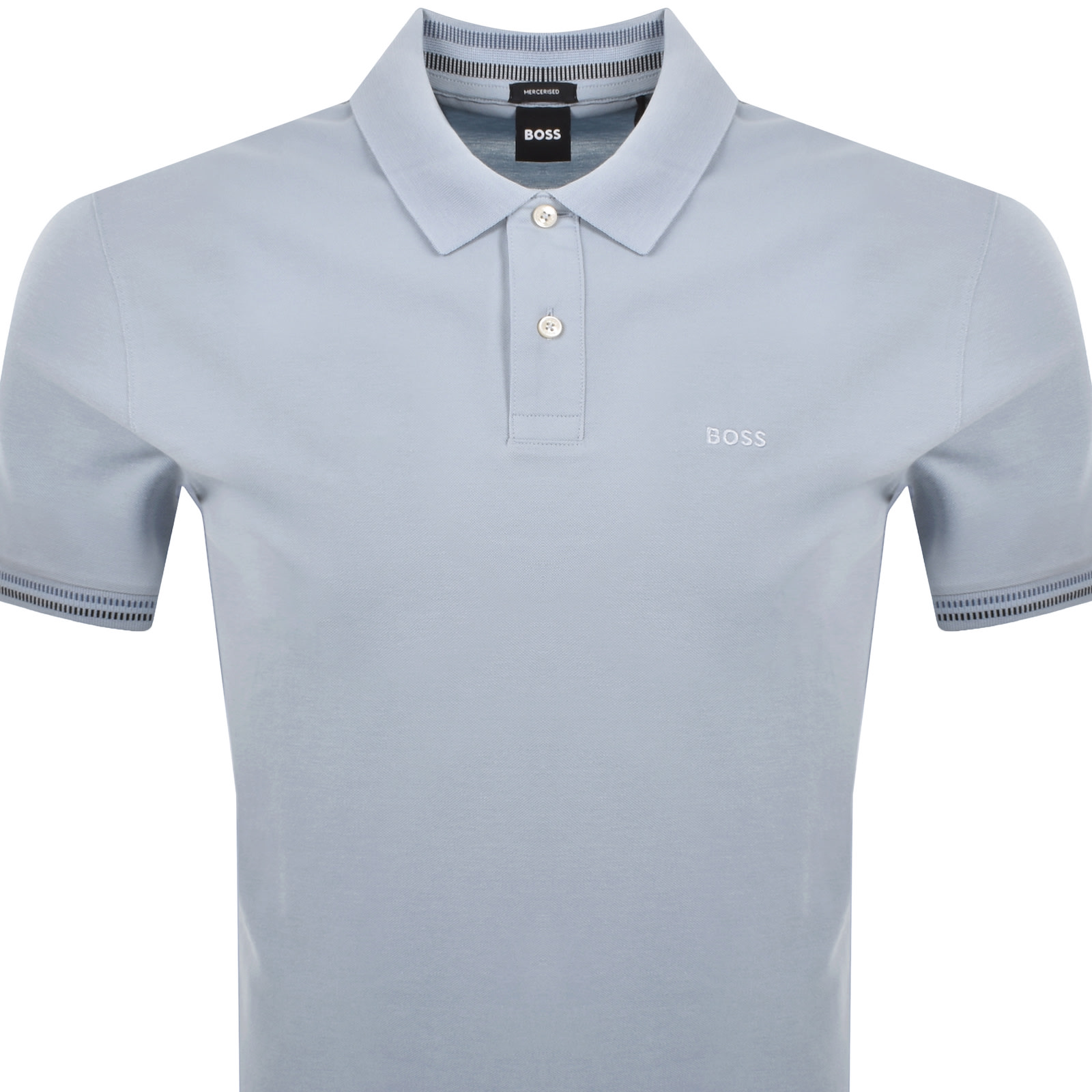 Shop Hugo Boss Boss C Parlay 209 Mercerised Polo Blue