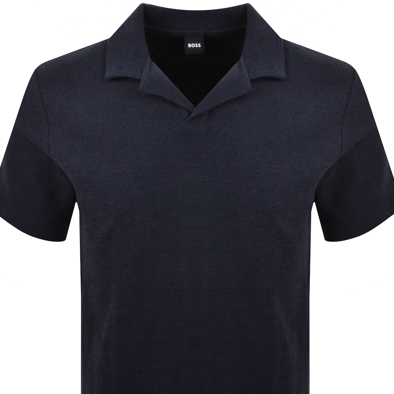 Hugo Boss Boss C Pye 11 Terrycloth Polo Navy In Navy