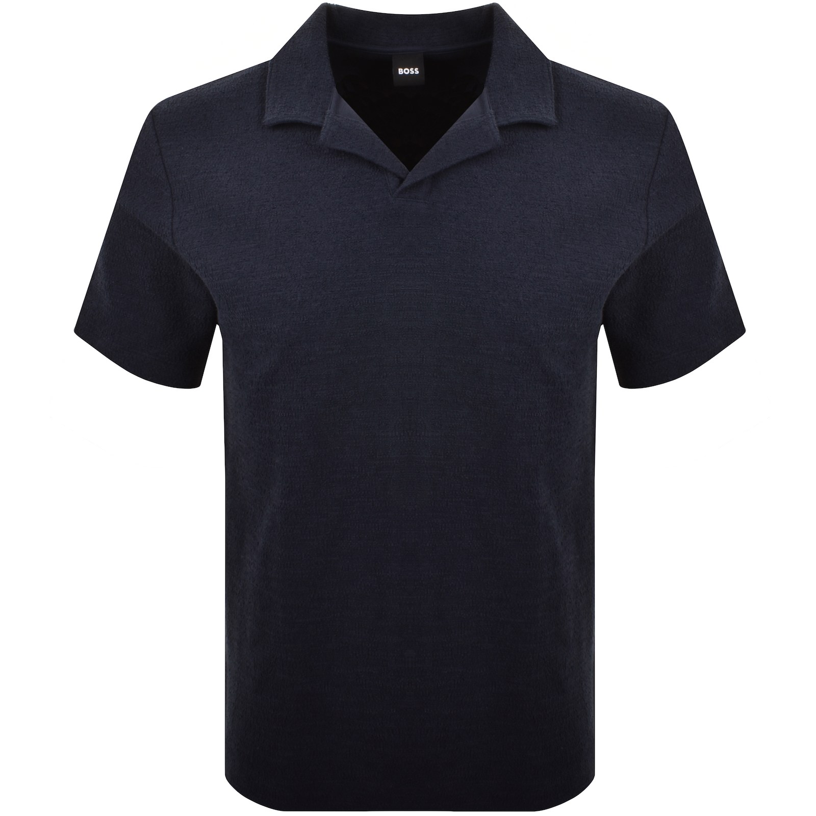 Hugo Boss Boss C Pye 11 Terrycloth Polo Navy In Navy