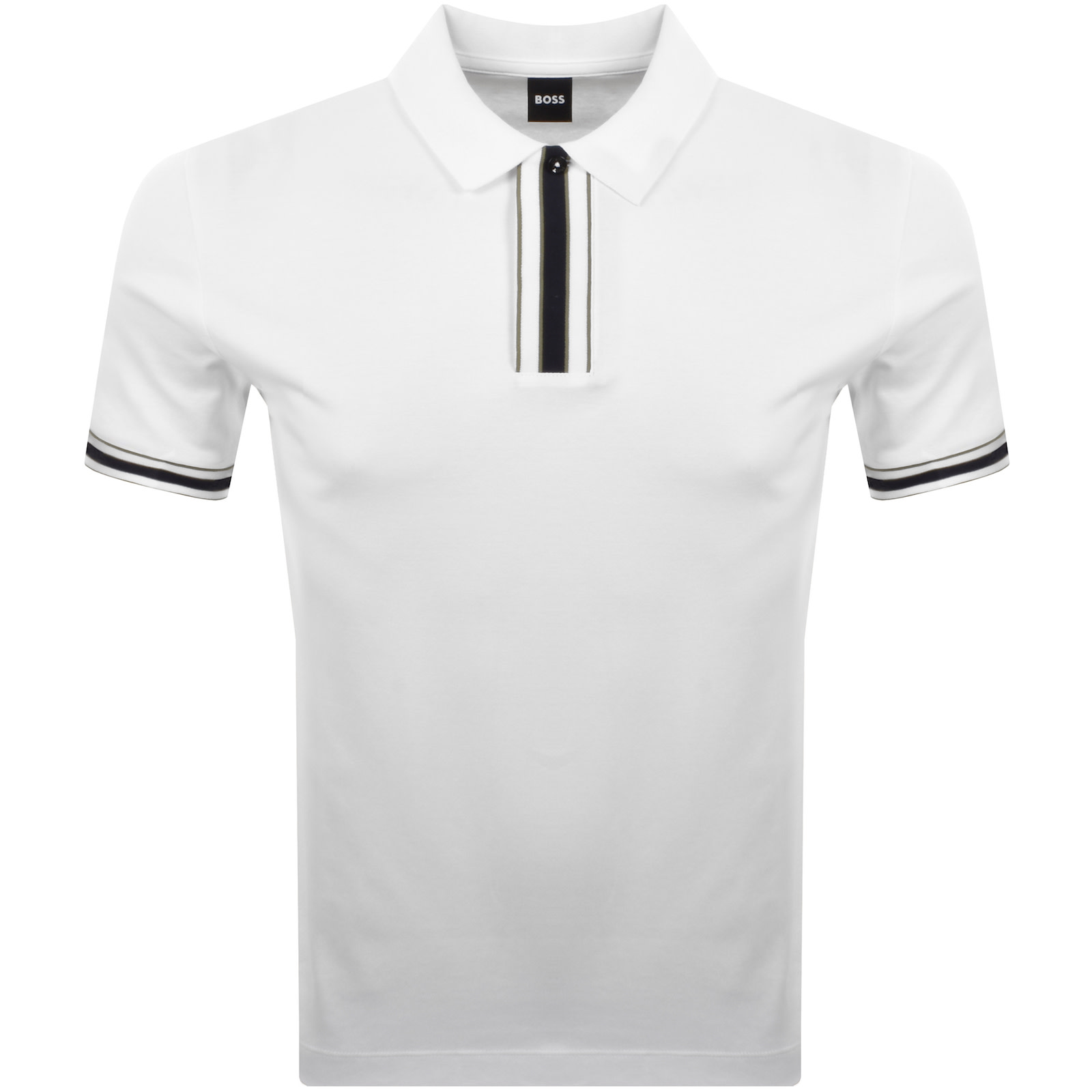 Hugo Boss Boss Parlay 185 Polo T Shirt White In White