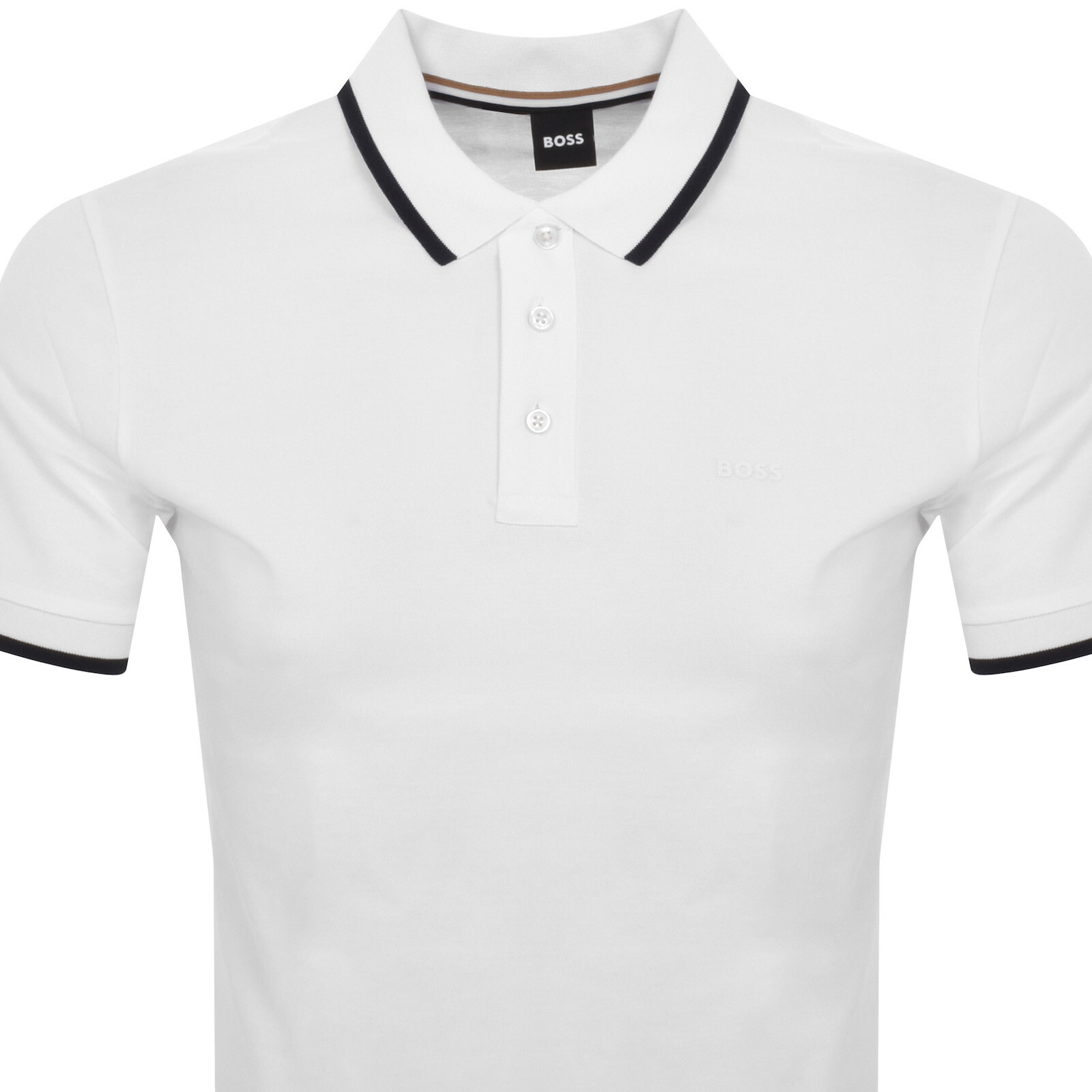 Hugo Boss Boss Parlay 190 Polo T Shirt White In Brown
