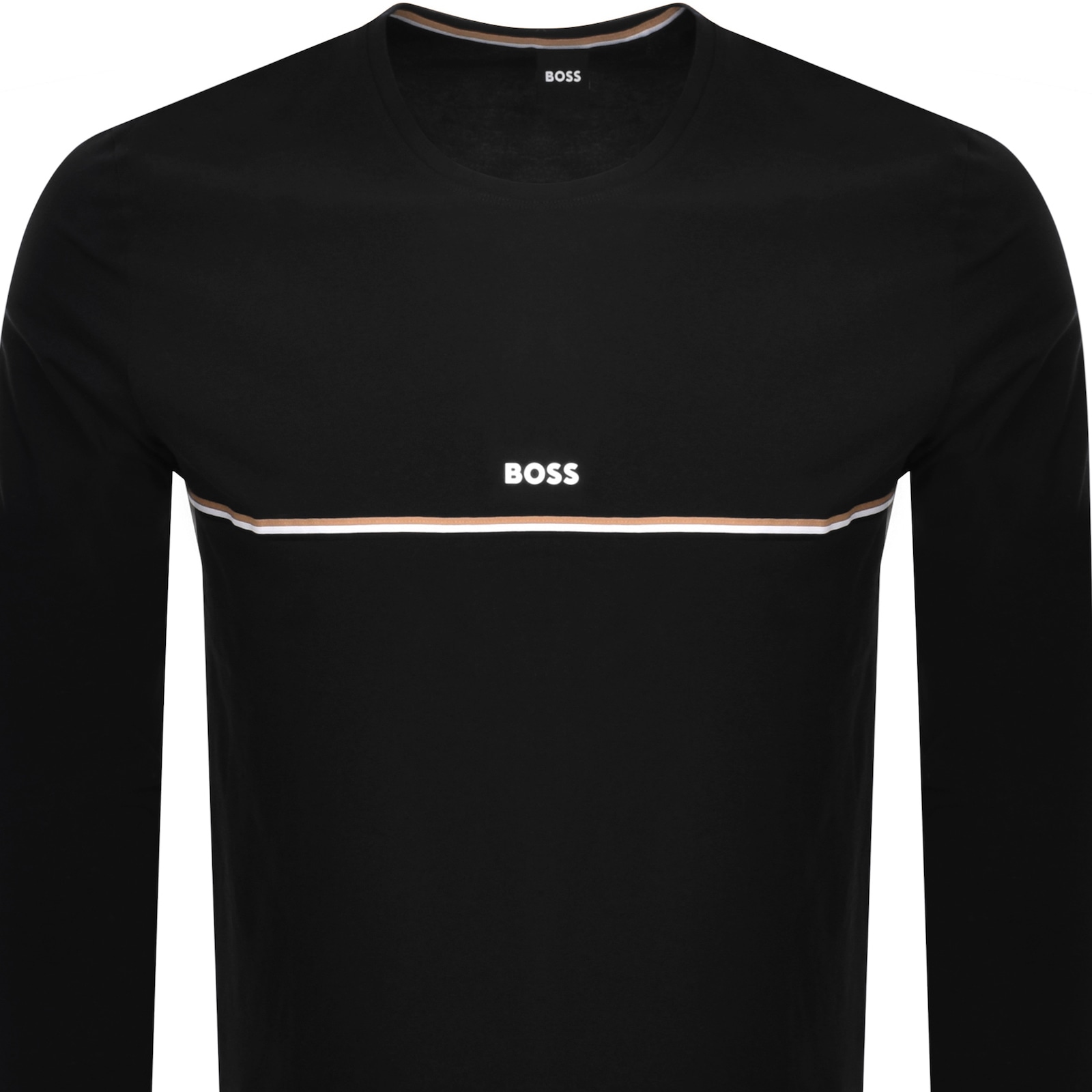 Hugo Boss Boss Unique Long Sleeve T Shirt Black In Black