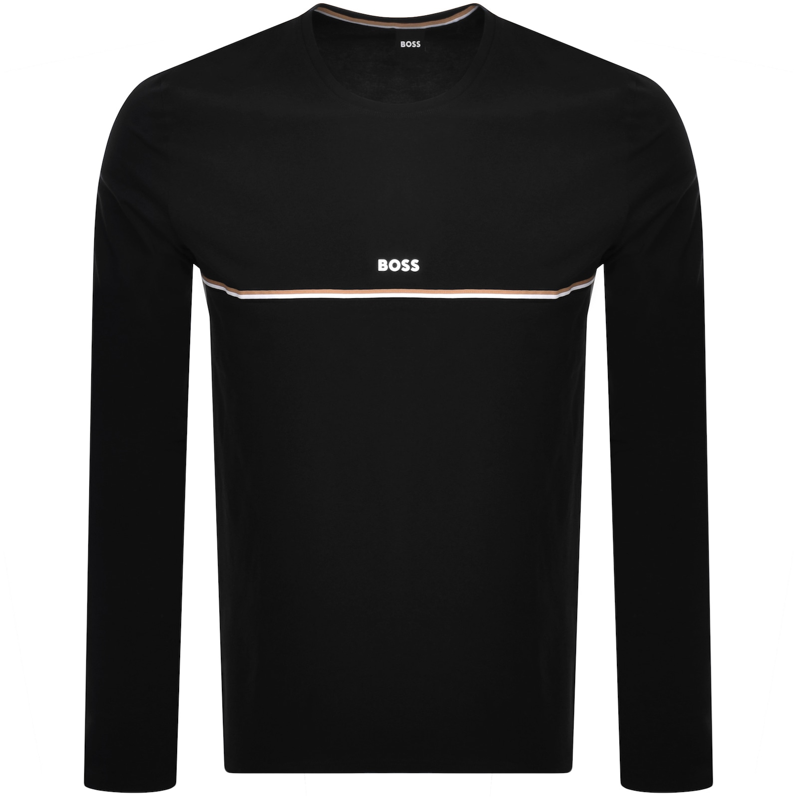 Hugo Boss Boss Unique Long Sleeve T Shirt Black In Black