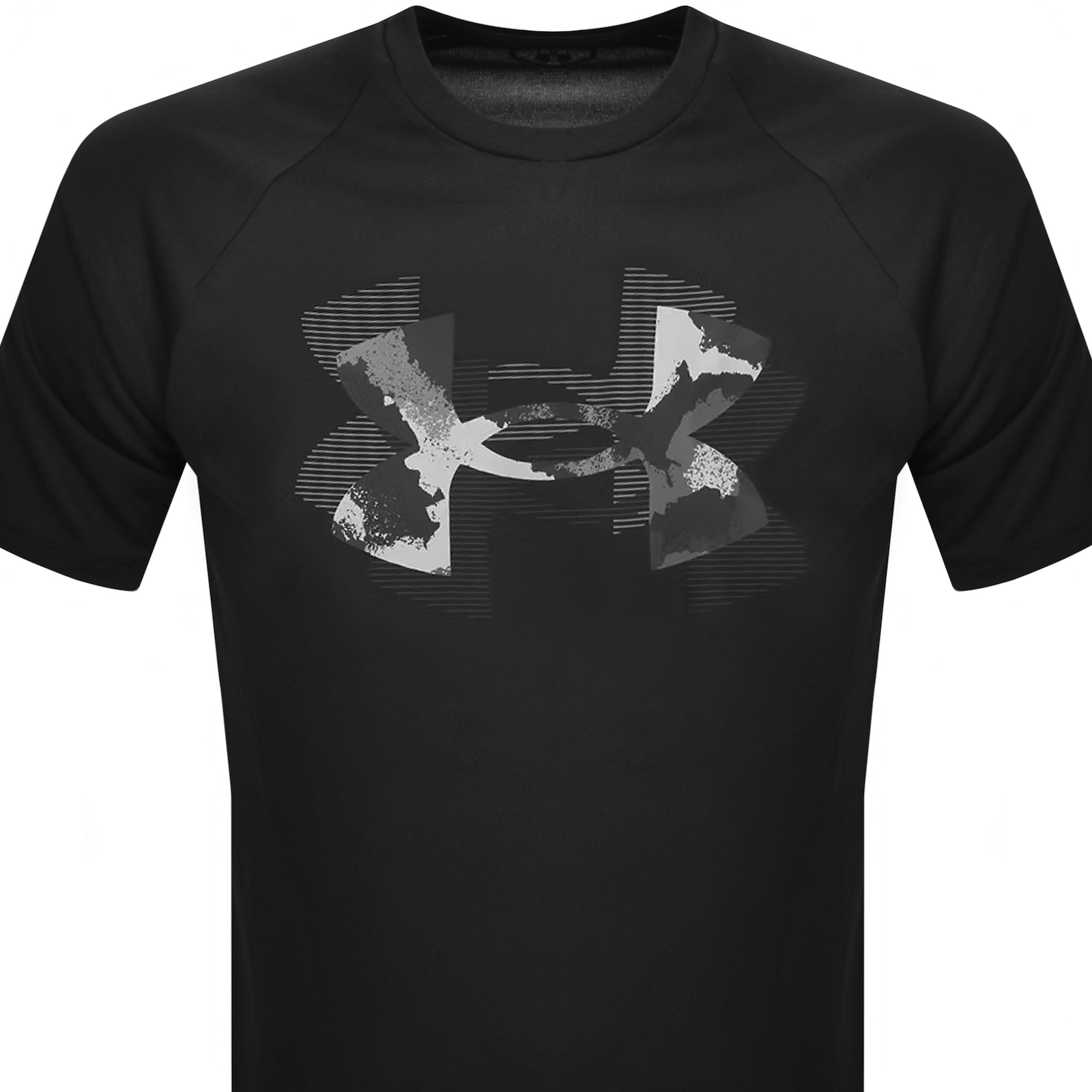Under Armour Tech Print Fill T Shirt Black In Black