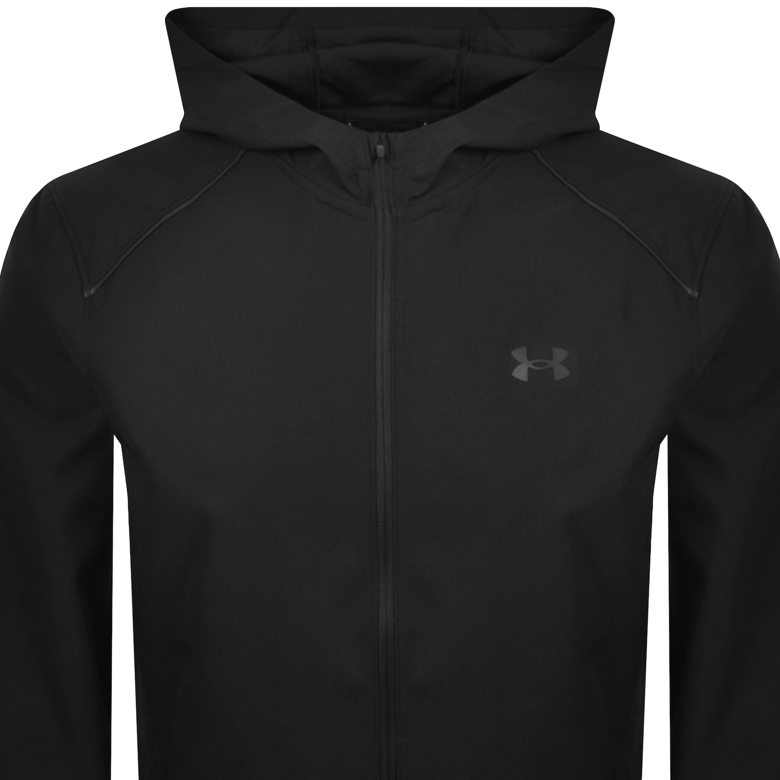 Under Armour Ua Launch Hooded Jacket Black In Black