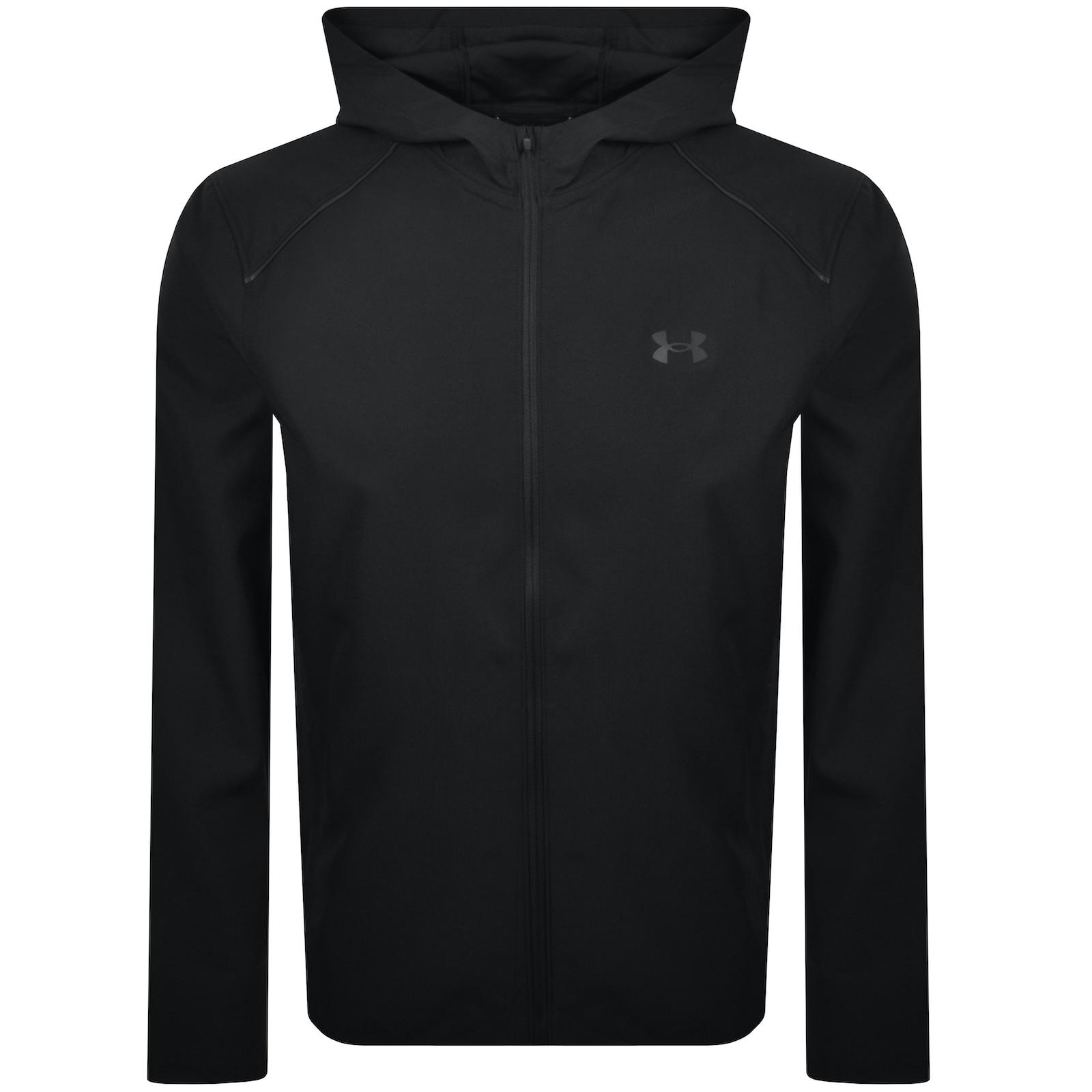 Under Armour Ua Launch Hooded Jacket Black In Black