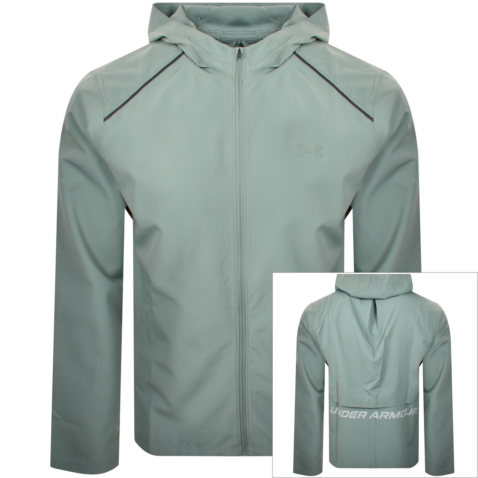 Under Armour Launch Hooded Jacket Green In Green