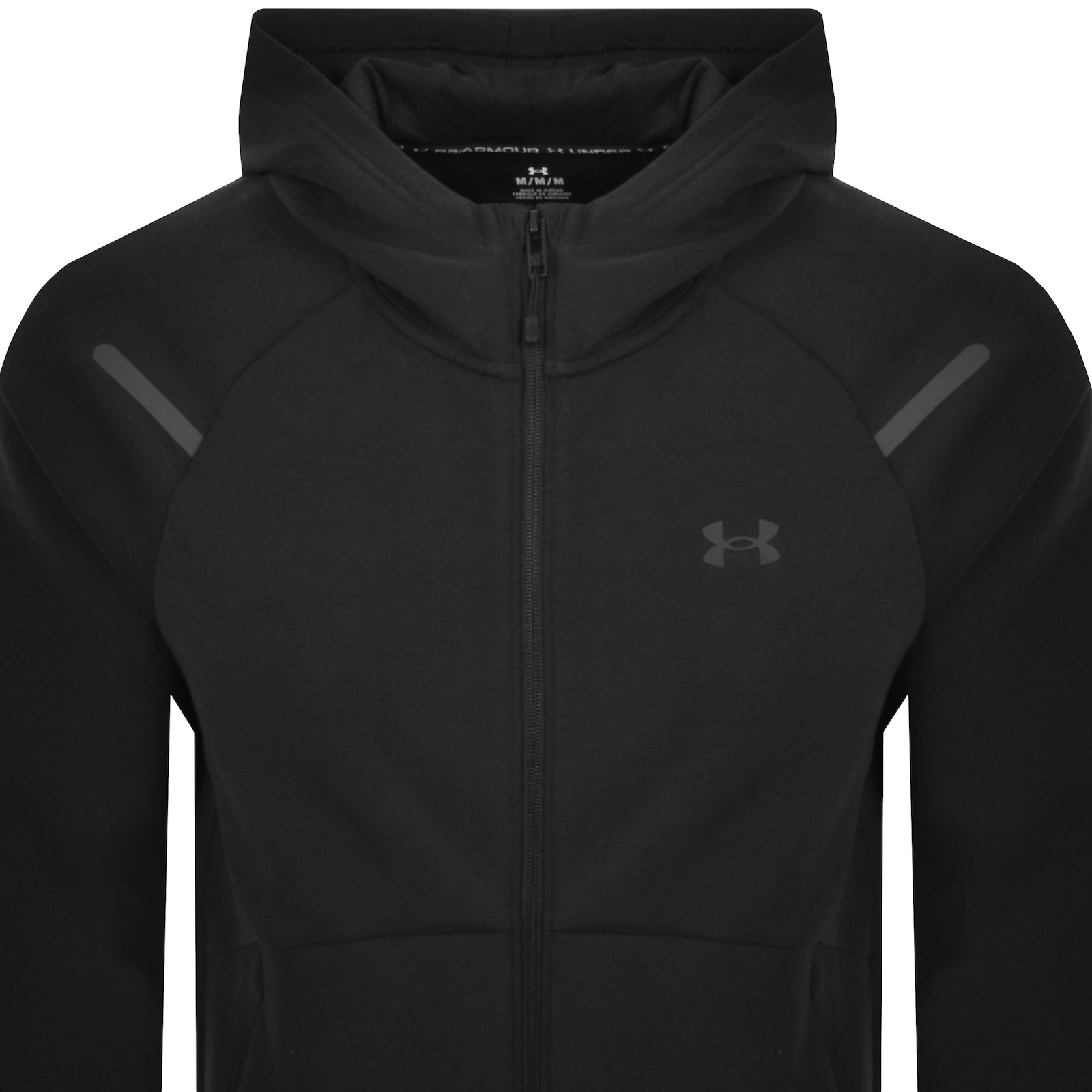 Under Armour Unstoppable Full Zip Hoodie Black In Black