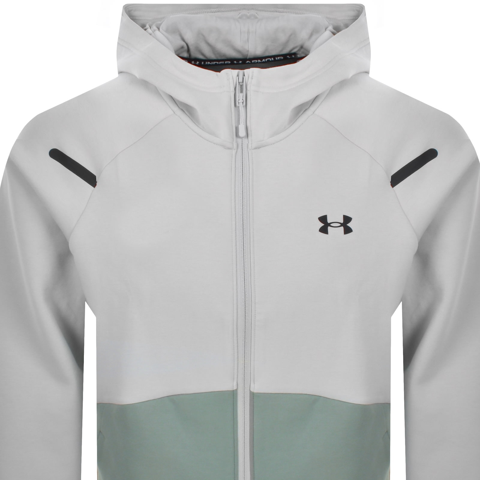 Under Armour Unstoppable Full Zip Hoodie Green In Gray