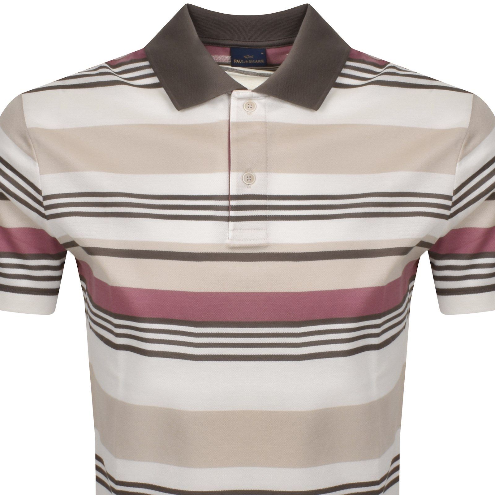 Paul &amp; Shark Paul And Shark Logo Polo T Shirt Beige In Beige