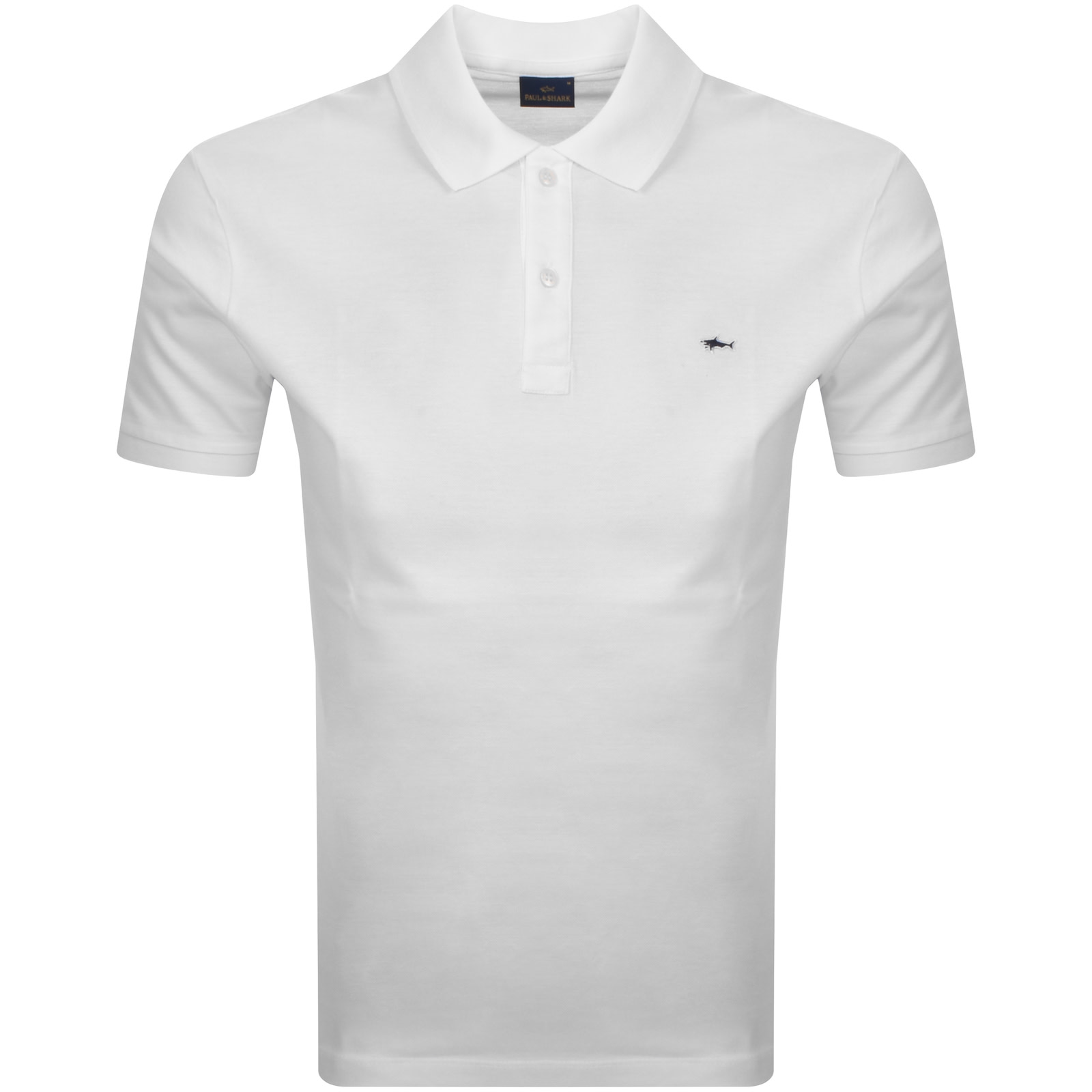 Paul &amp; Shark Paul And Shark Logo Polo T Shirt White In White