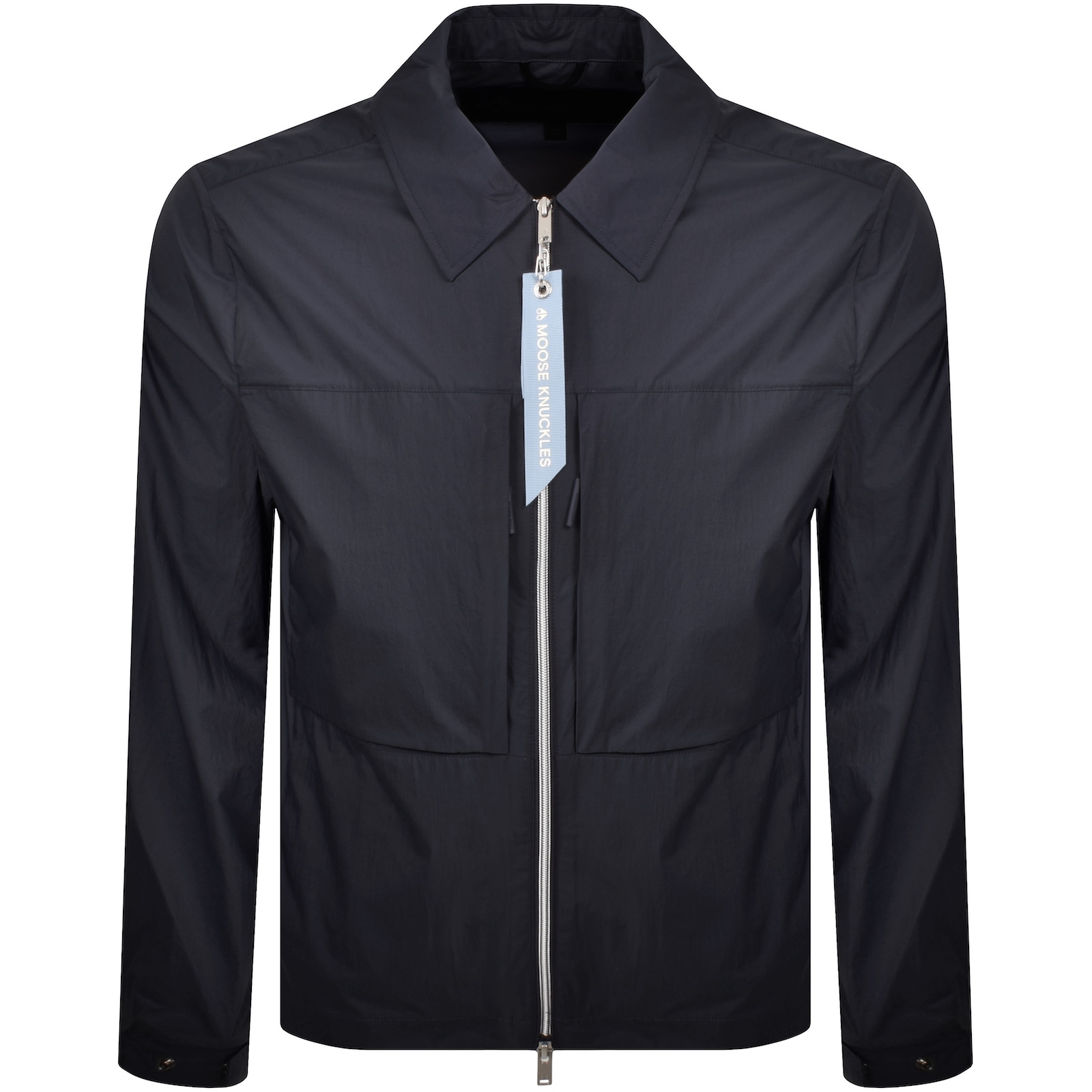 Moose Knuckles Waverly Overshirt Navy In Black