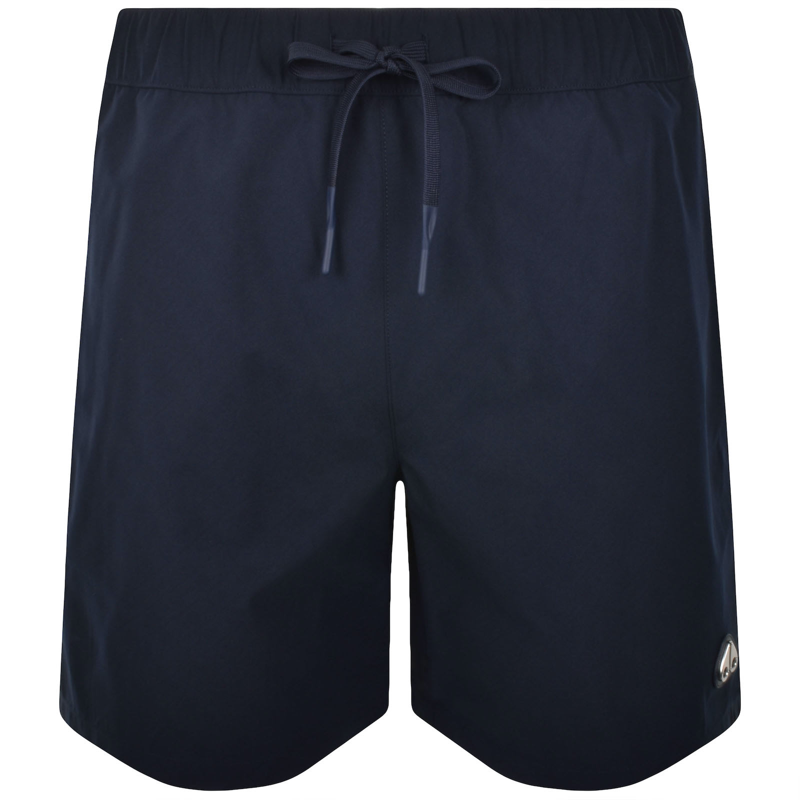 Moose Knuckles Logoed Swim Trunks With Side And Back Pockets In Navy