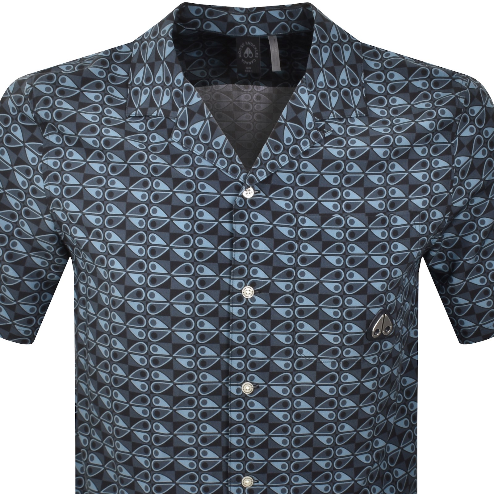 Shop Moose Knuckles The Bay Shirt Navy