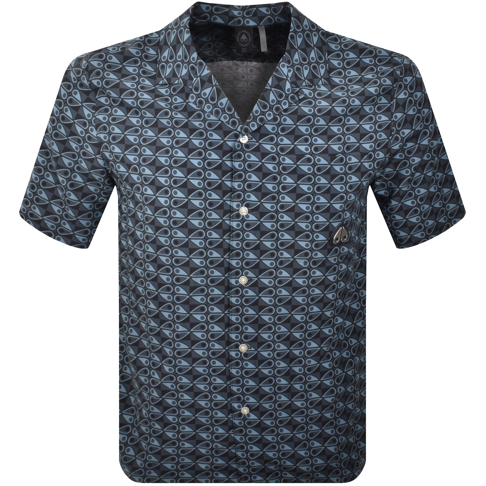 Shop Moose Knuckles The Bay Shirt Navy