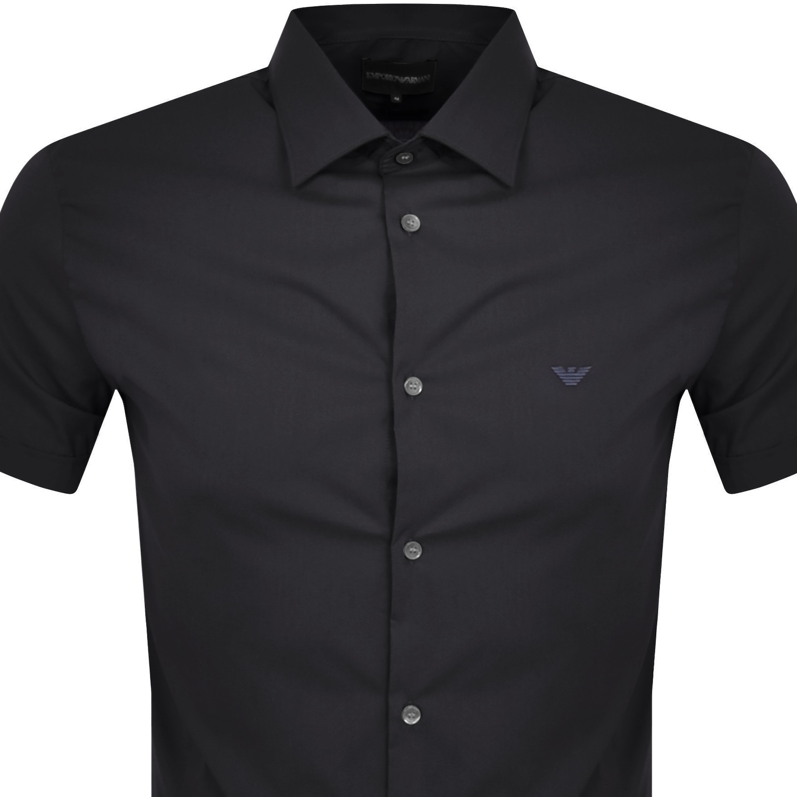 Armani Collezioni Emporio Armani Short Sleeved Shirt Navy In Navy
