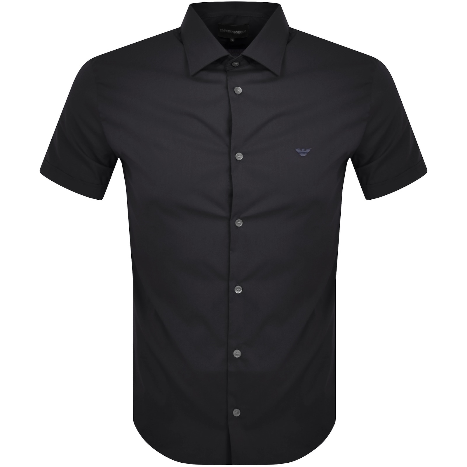 Armani Collezioni Emporio Armani Short Sleeved Shirt Navy In Navy