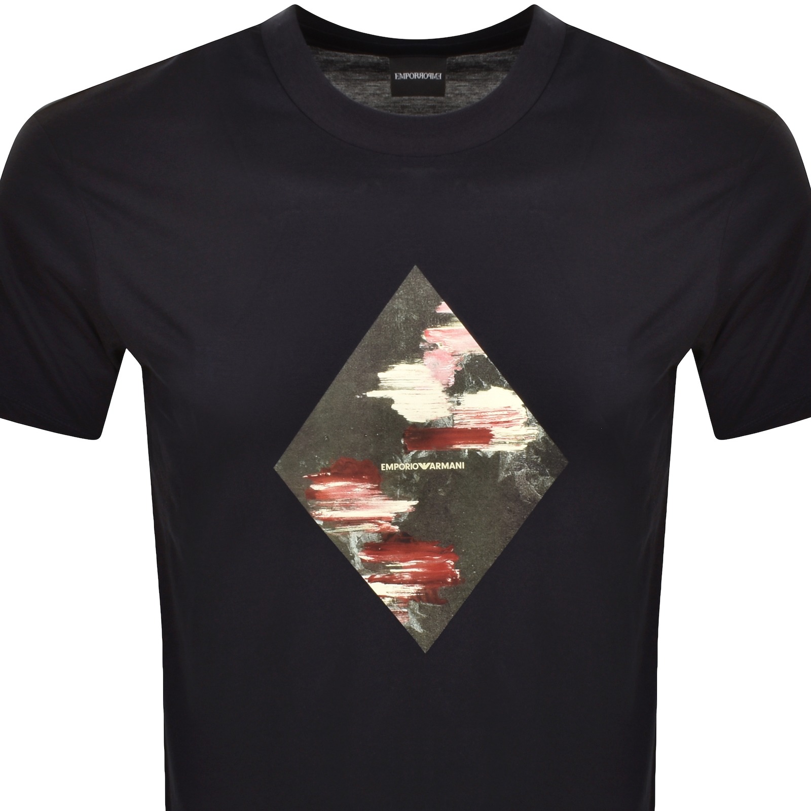 ARMANI COLLEZIONI EMPORIO ARMANI SHORT SLEEVE LOGO T SHIRT NAVY