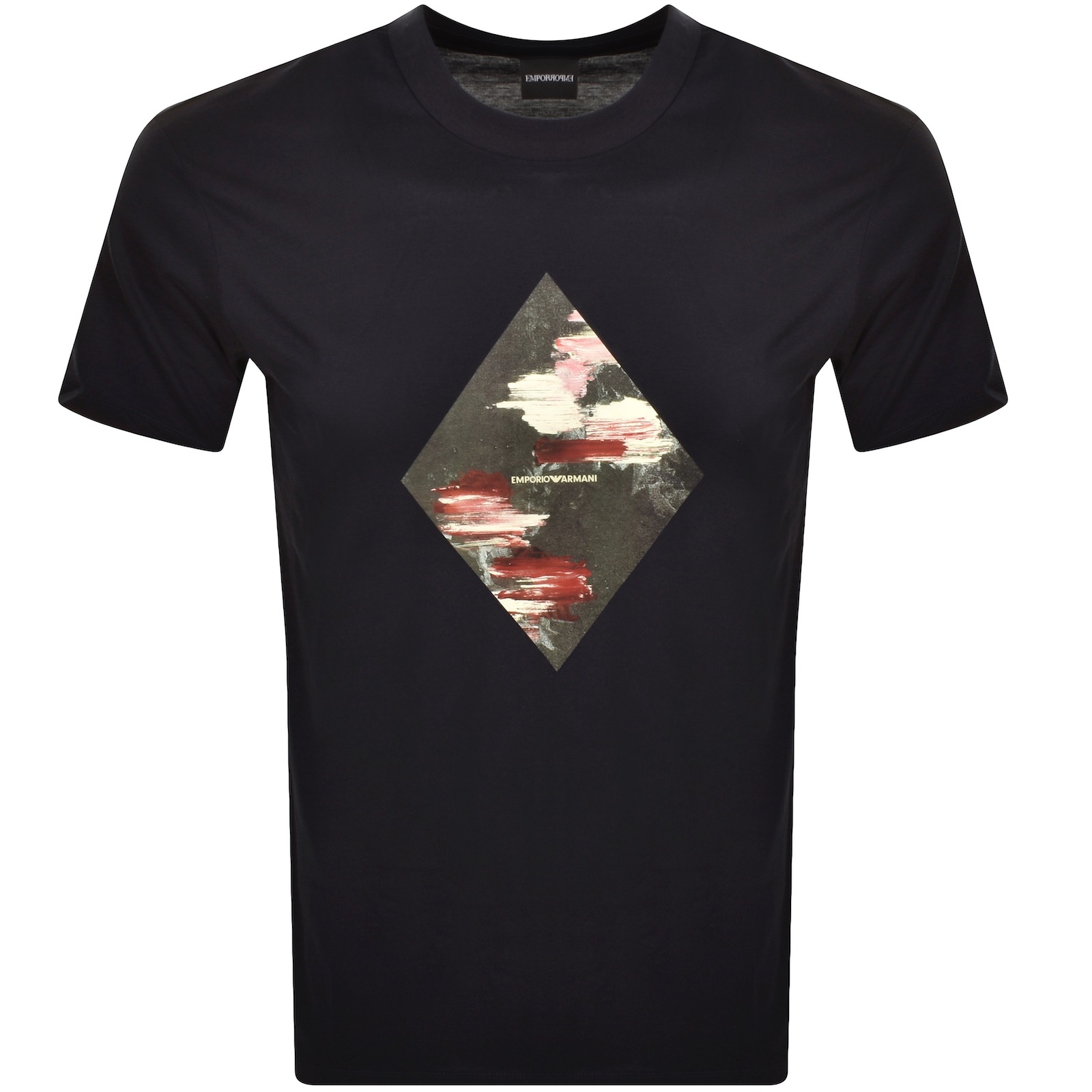ARMANI COLLEZIONI EMPORIO ARMANI SHORT SLEEVE LOGO T SHIRT NAVY