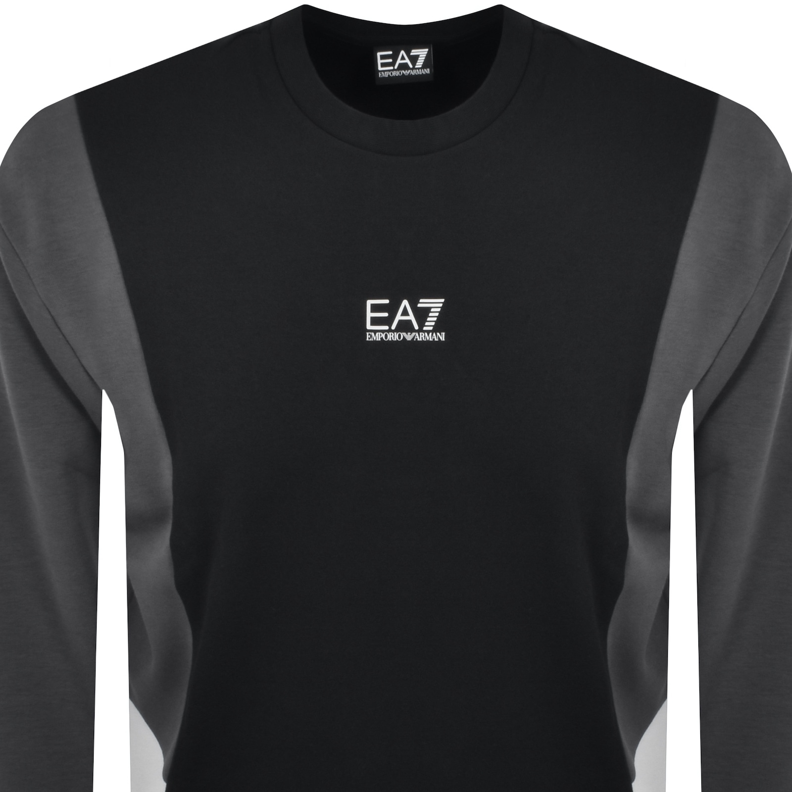 Ea7 Emporio Armani Logo Sweatshirt Black In Black