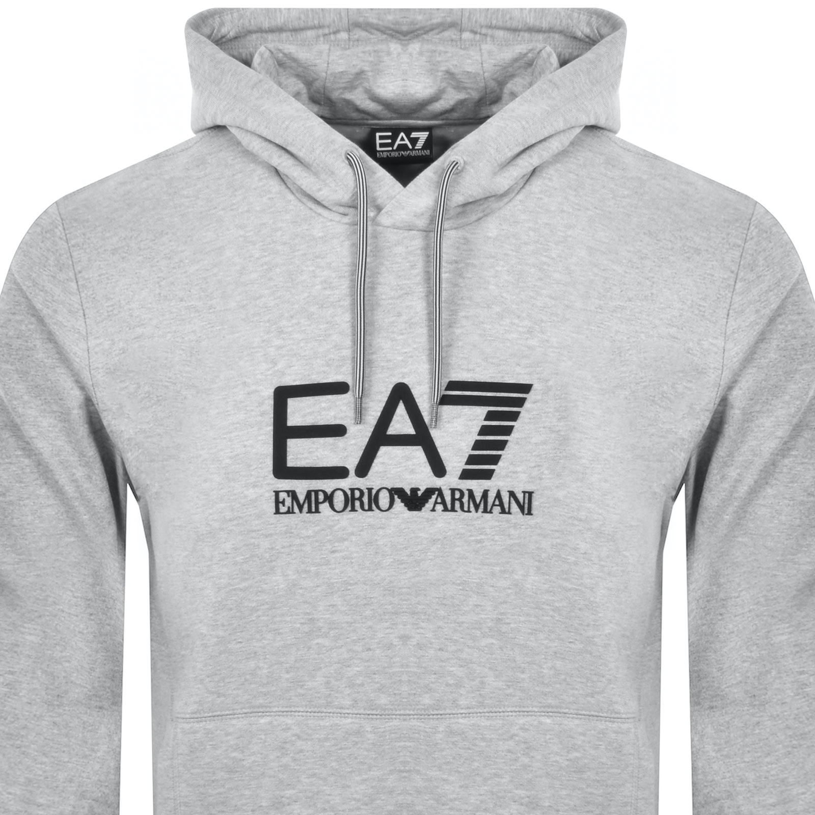 Ea7 Emporio Armani Logo Hoodie Grey In Gray