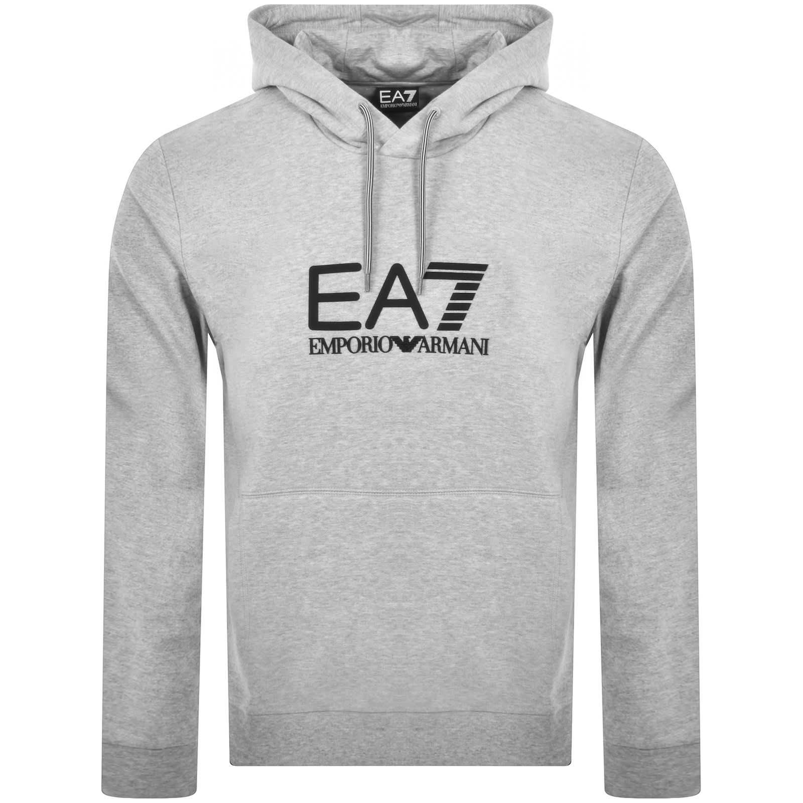 Ea7 Emporio Armani Logo Hoodie Grey In Gray