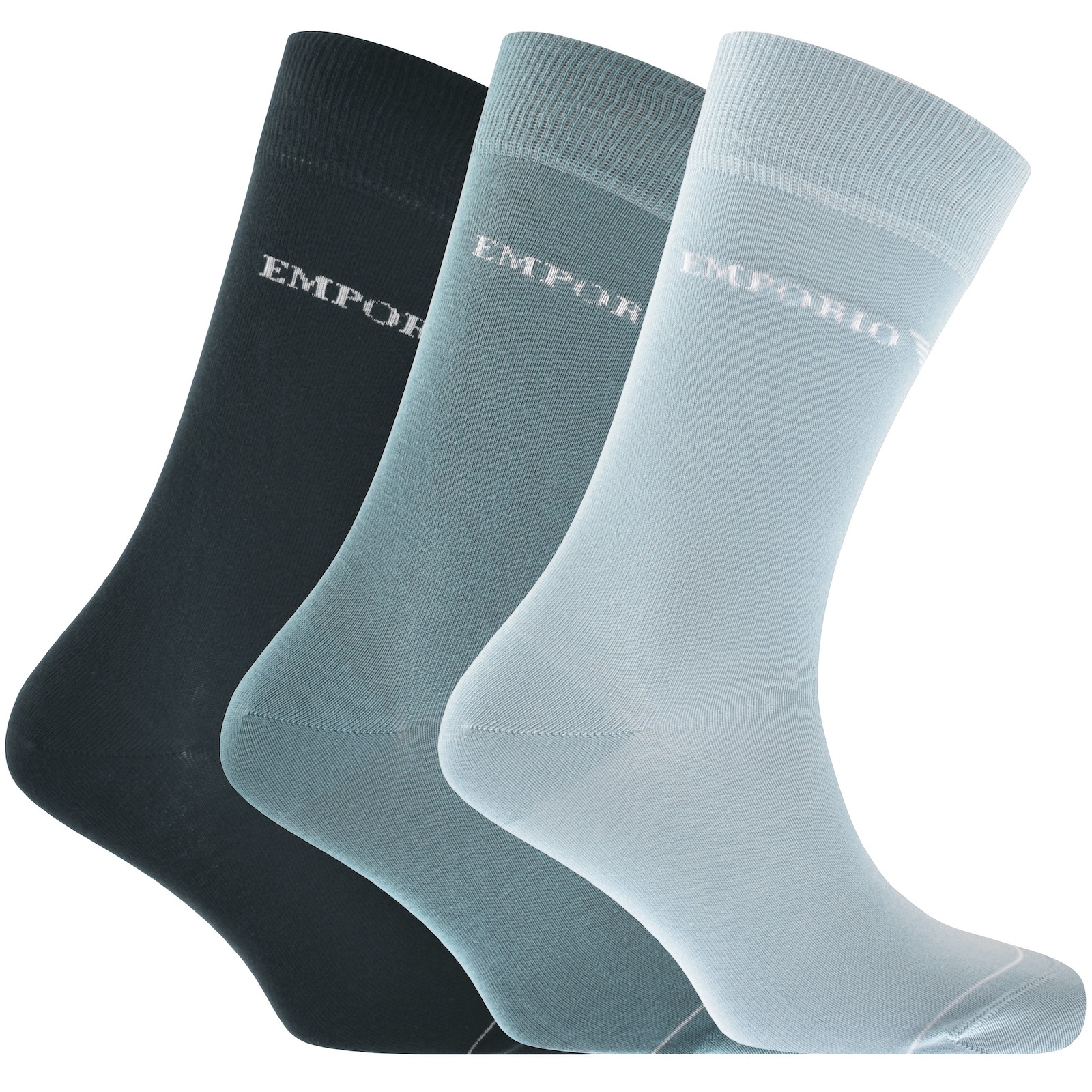 Armani Collezioni Emporio Armani 3 Pack Socks In Navy