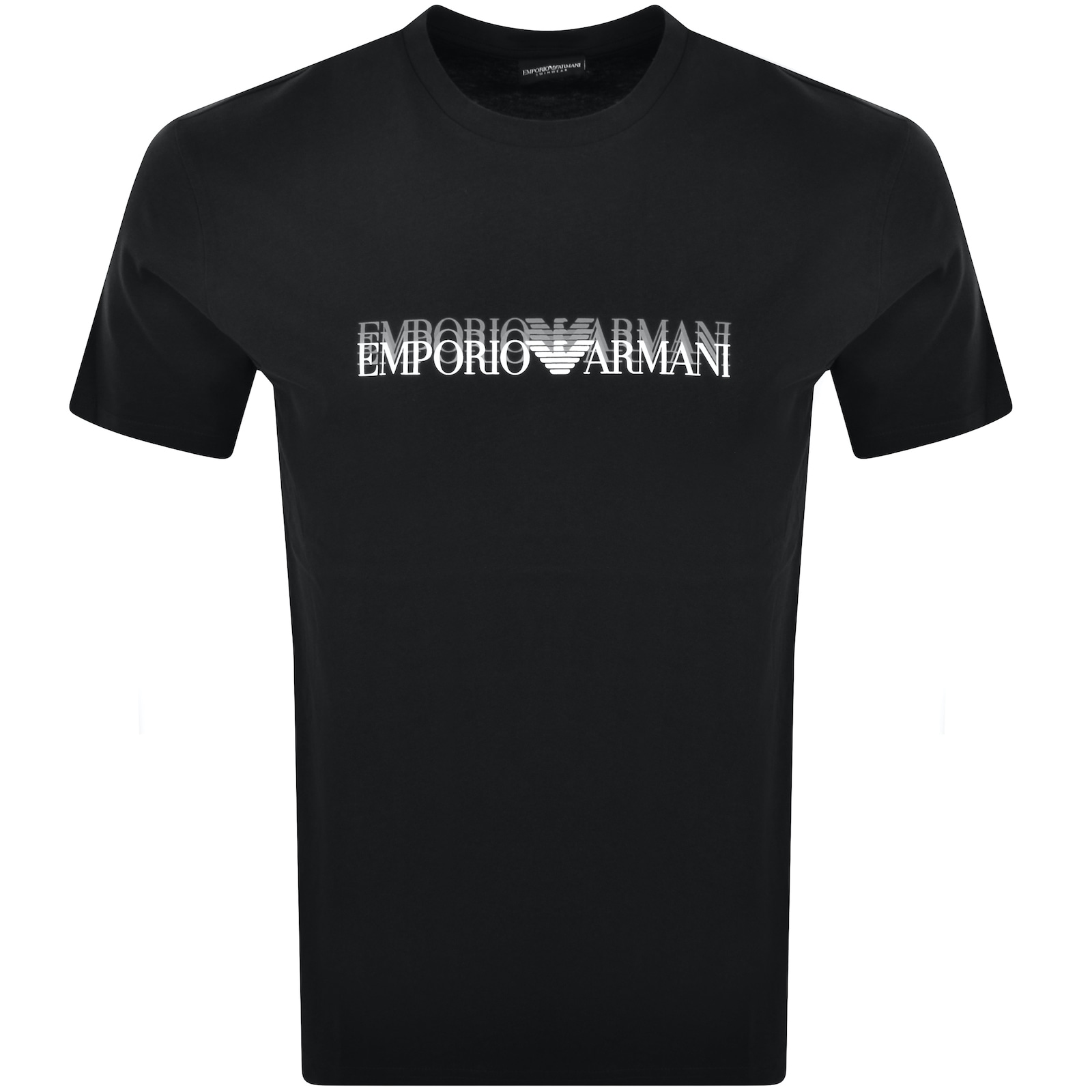 ARMANI COLLEZIONI EMPORIO ARMANI SHORT SLEEVE LOGO T SHIRT BLACK