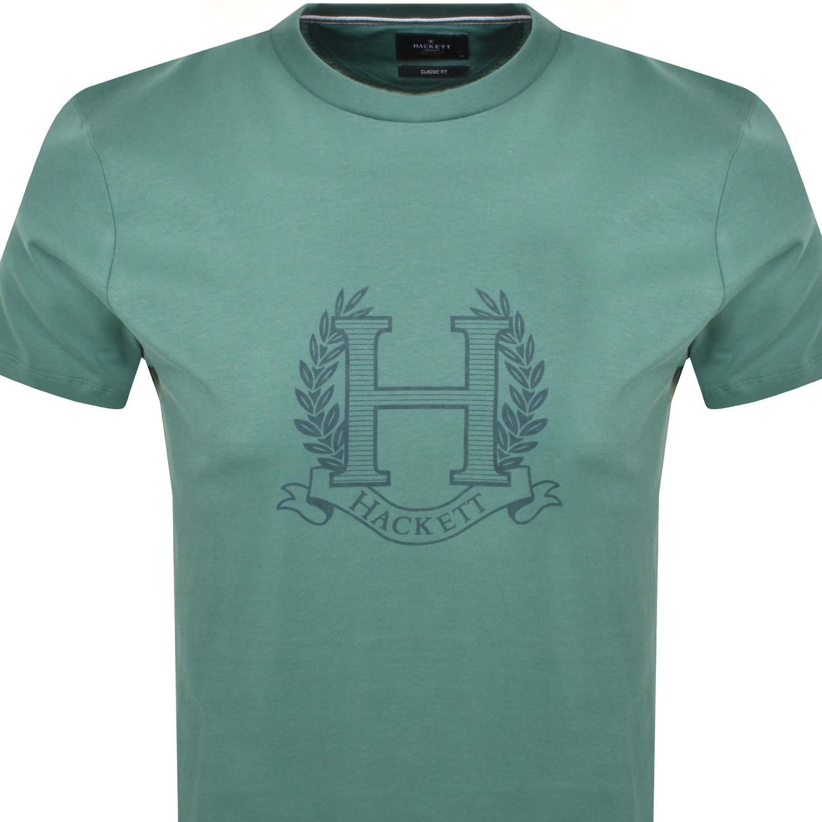 Hackett Heritage Crest Graphic T Shirt Green In Green