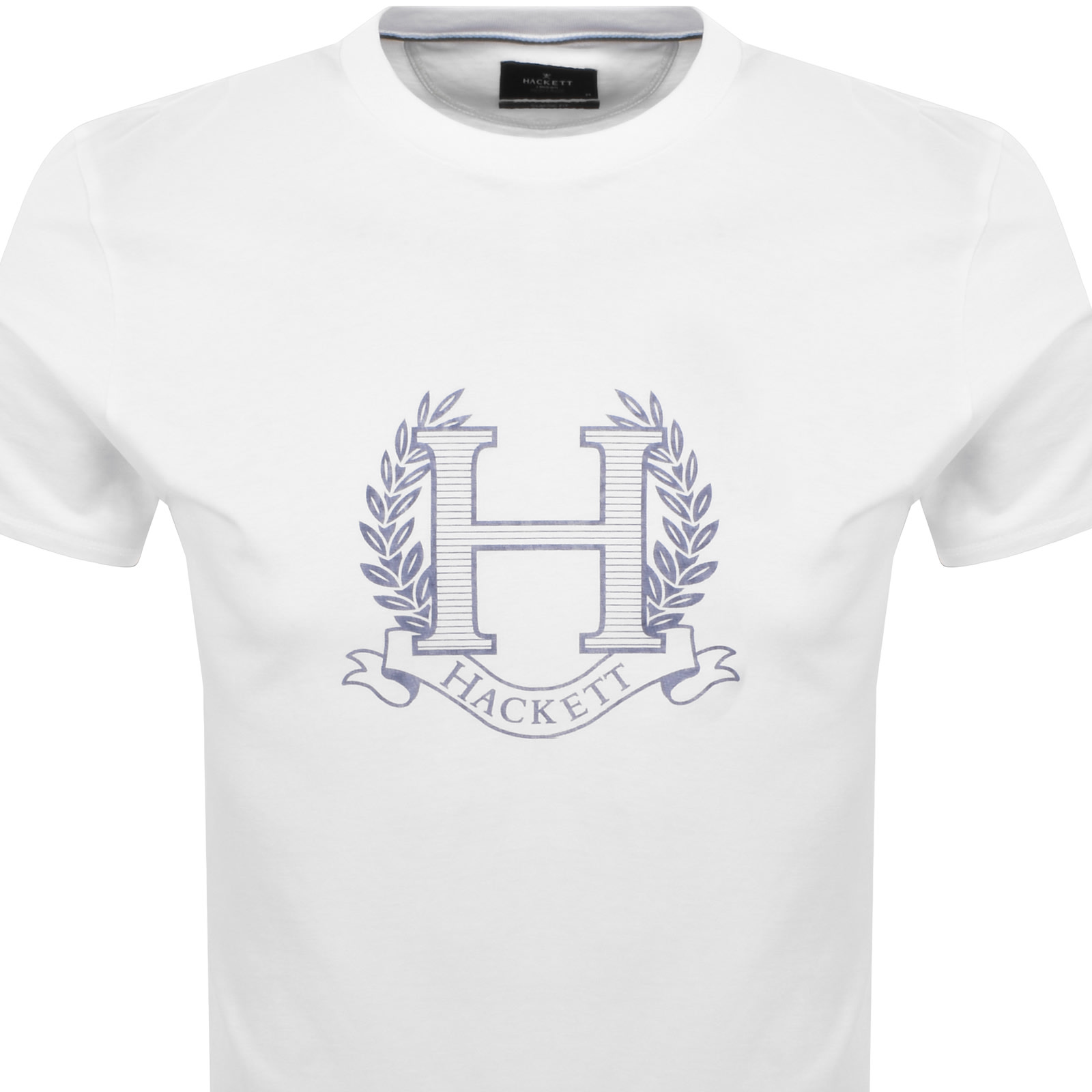 HACKETT HACKETT HERITAGE CREST GRAPHIC T SHIRT WHITE