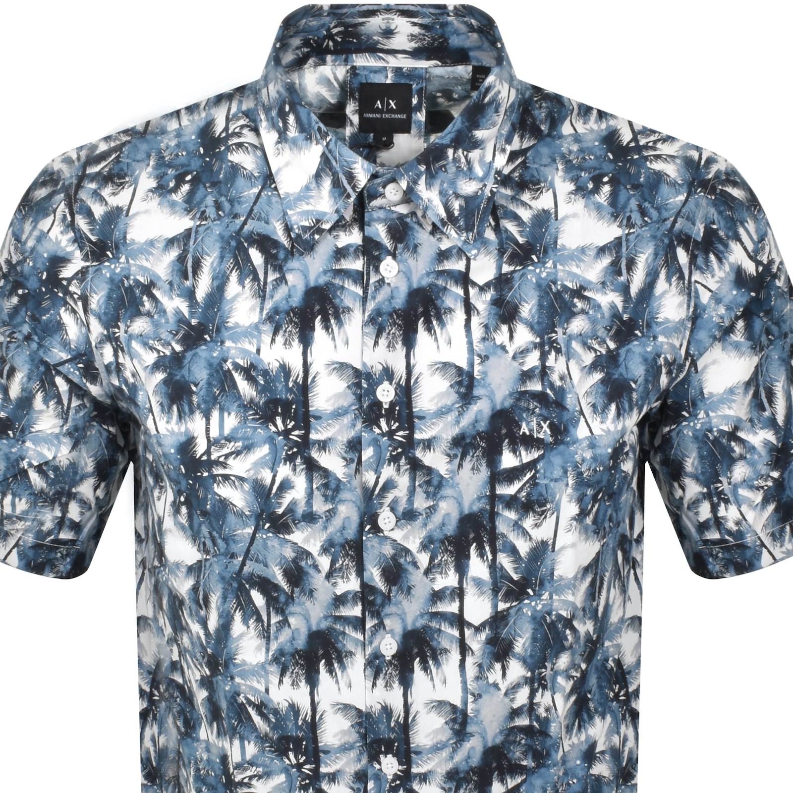Armani Exchange Short Sleeve Shirt White In Multi