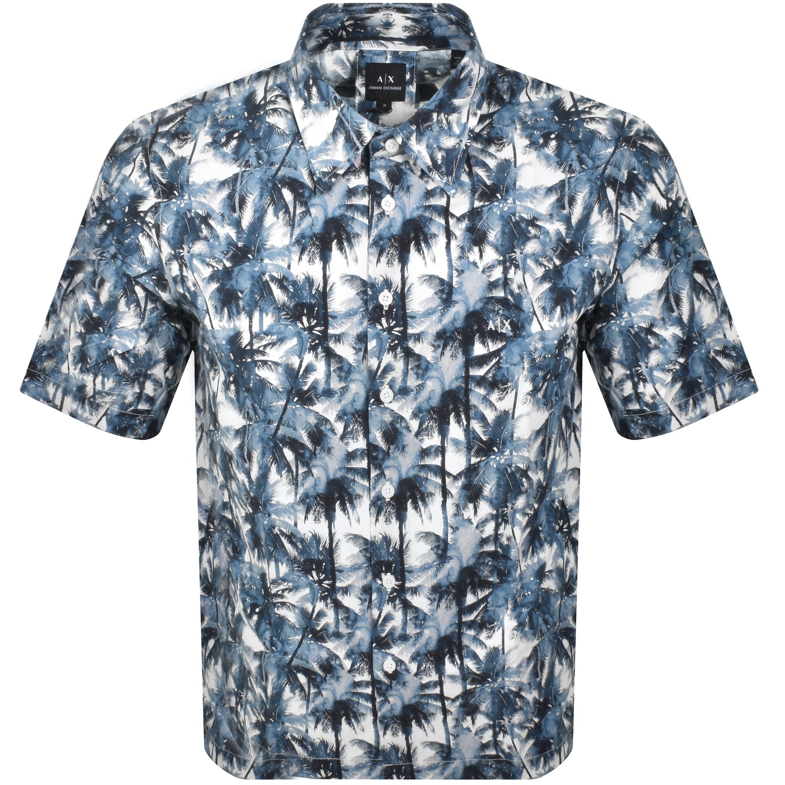 Armani Exchange Short Sleeve Shirt White In Multi