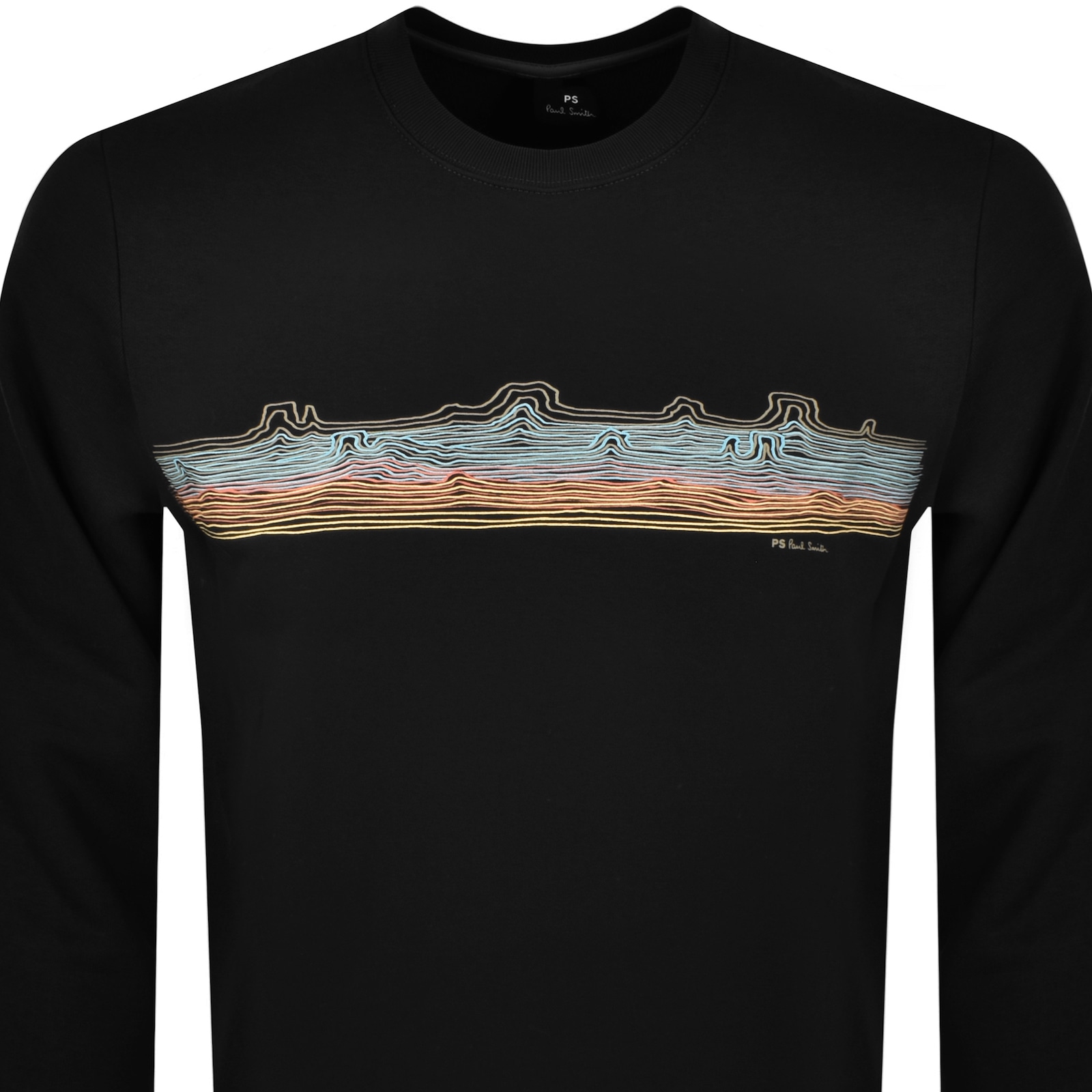 PAUL SMITH PAUL SMITH DESERT STRIPE SWEATSHIRT BLACK