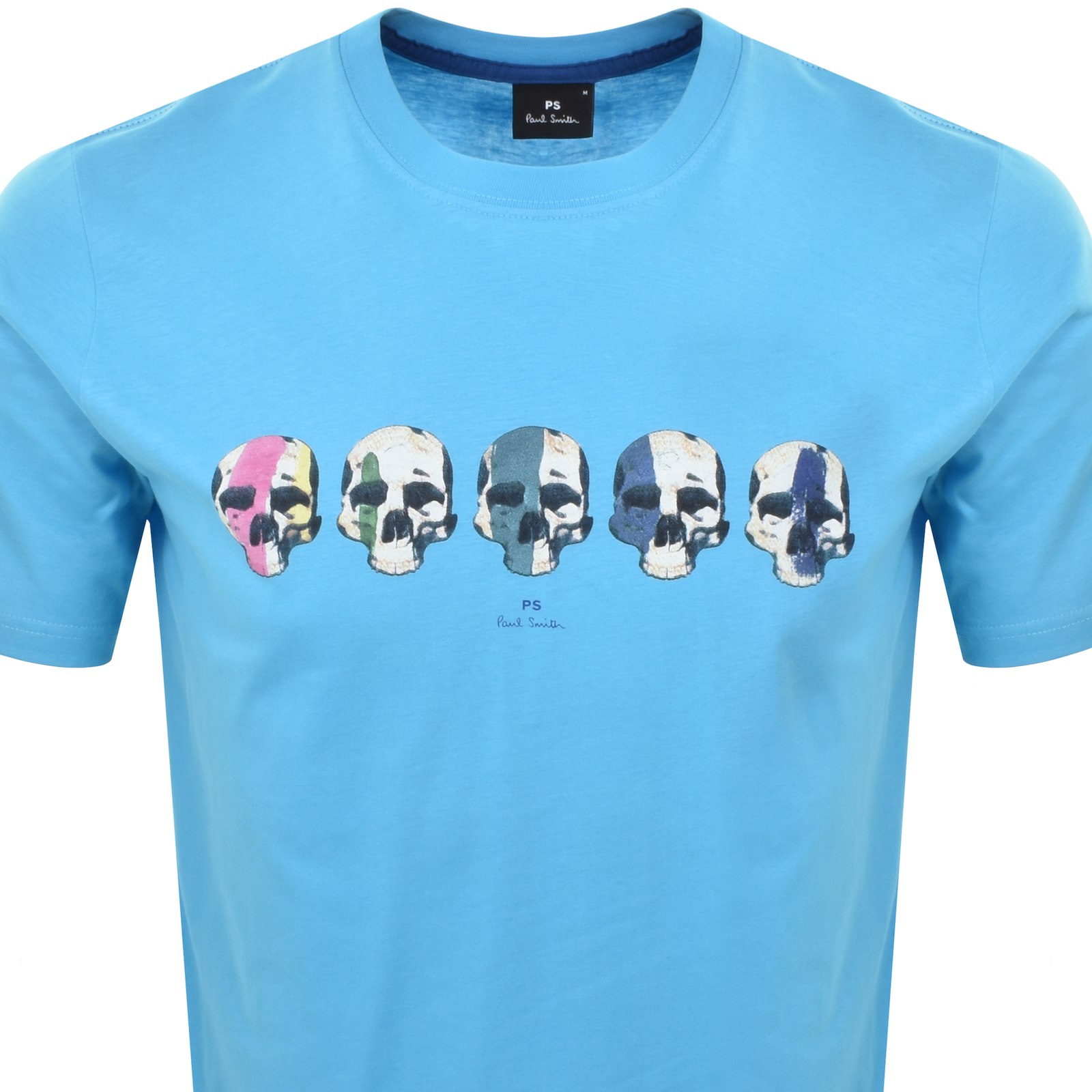 PAUL SMITH PAUL SMITH MULTI SKULL T SHIRT BLUE