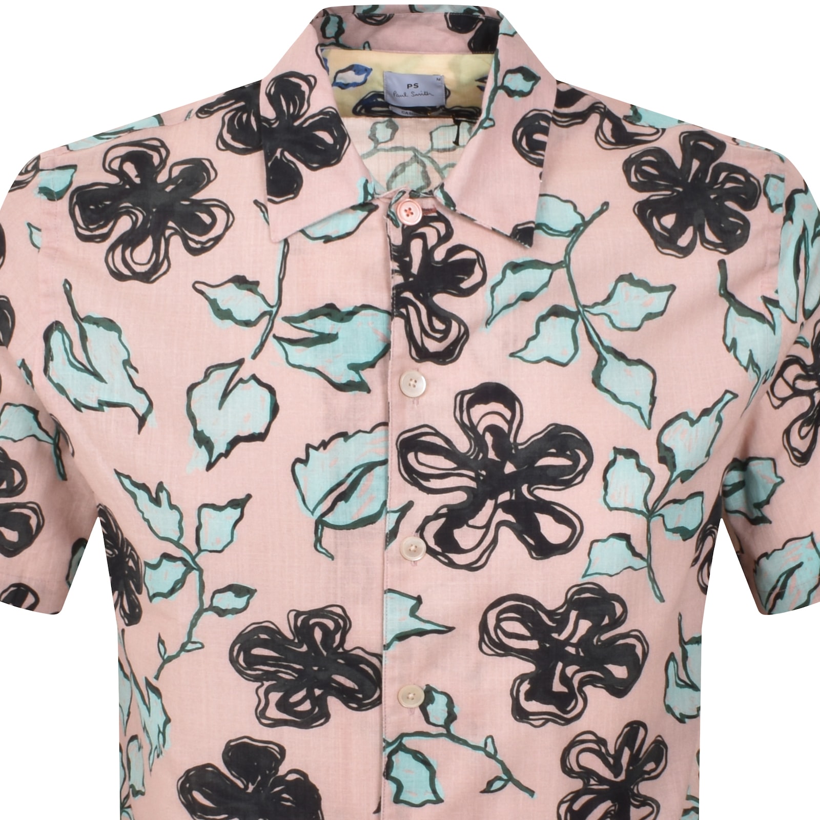 PAUL SMITH PAUL SMITH CASUAL FIT SHORT SLEEVED SHIRT PINK
