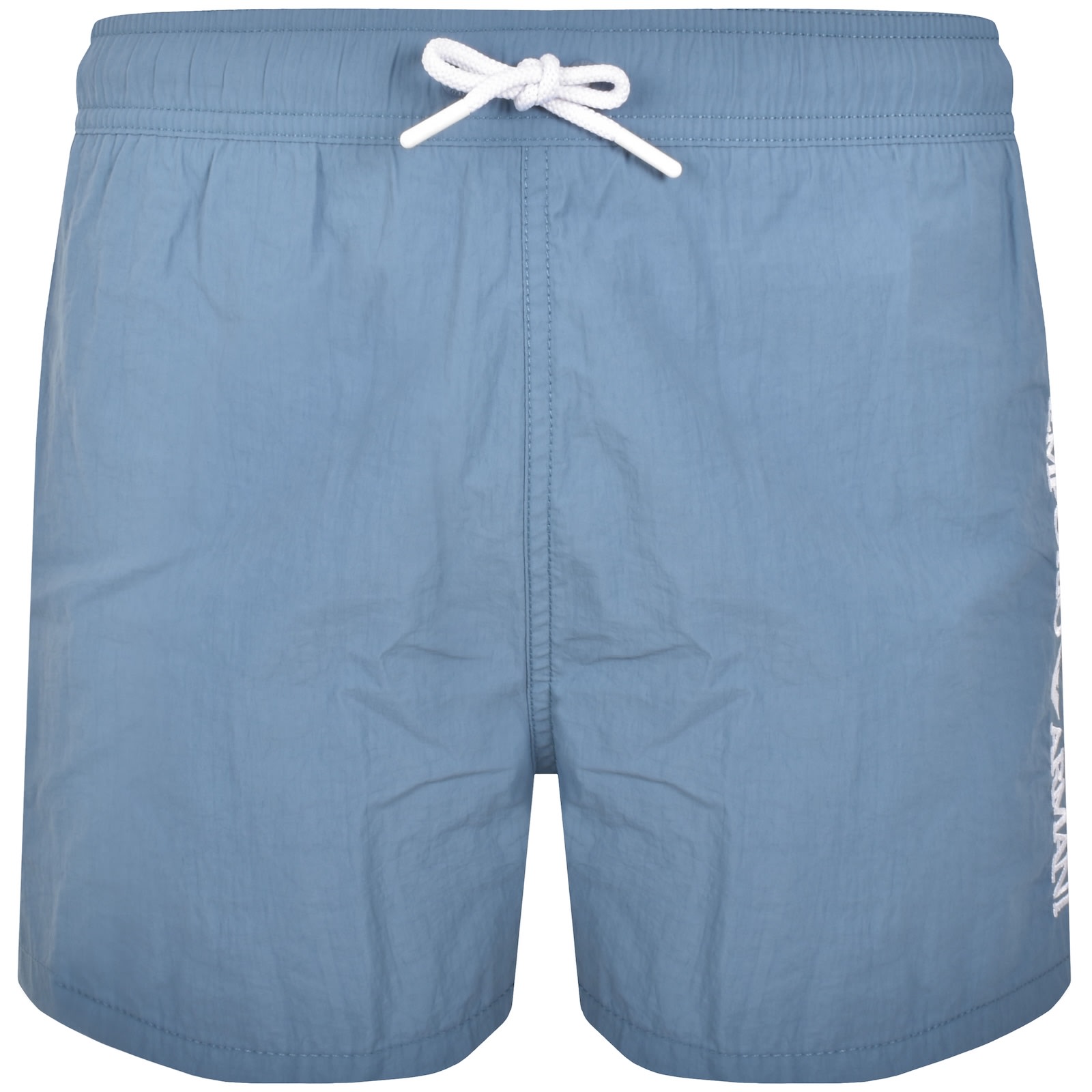 Armani Collezioni Emporio Armani Logo Swim Shorts Blue In Blue