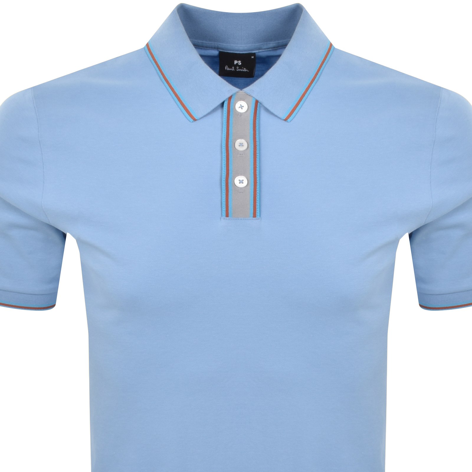 PAUL SMITH PAUL SMITH LOGO POLO T SHIRT BLUE